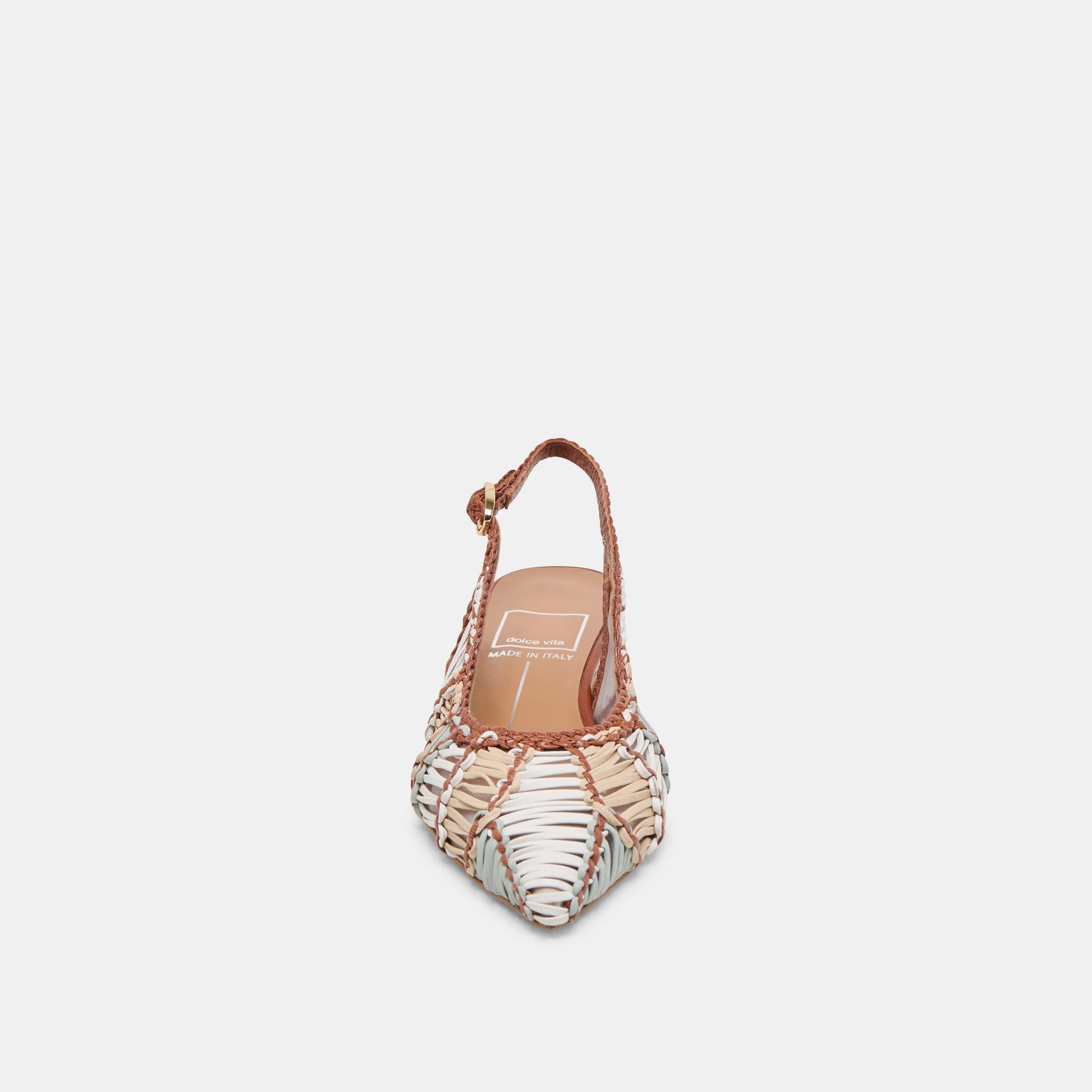 Dafney Tan Multi Woven Leather Heels Dolce Vita Online