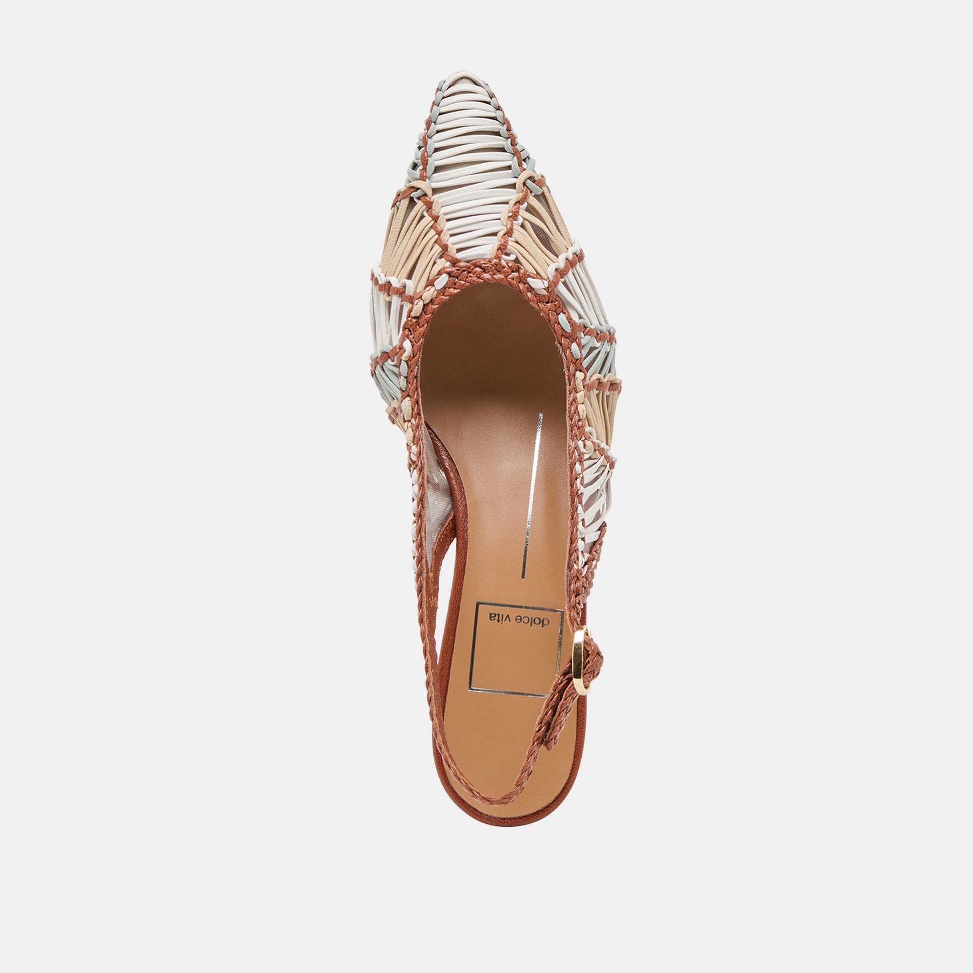 Dafney Tan Multi Woven Leather Heels Dolce Vita Online