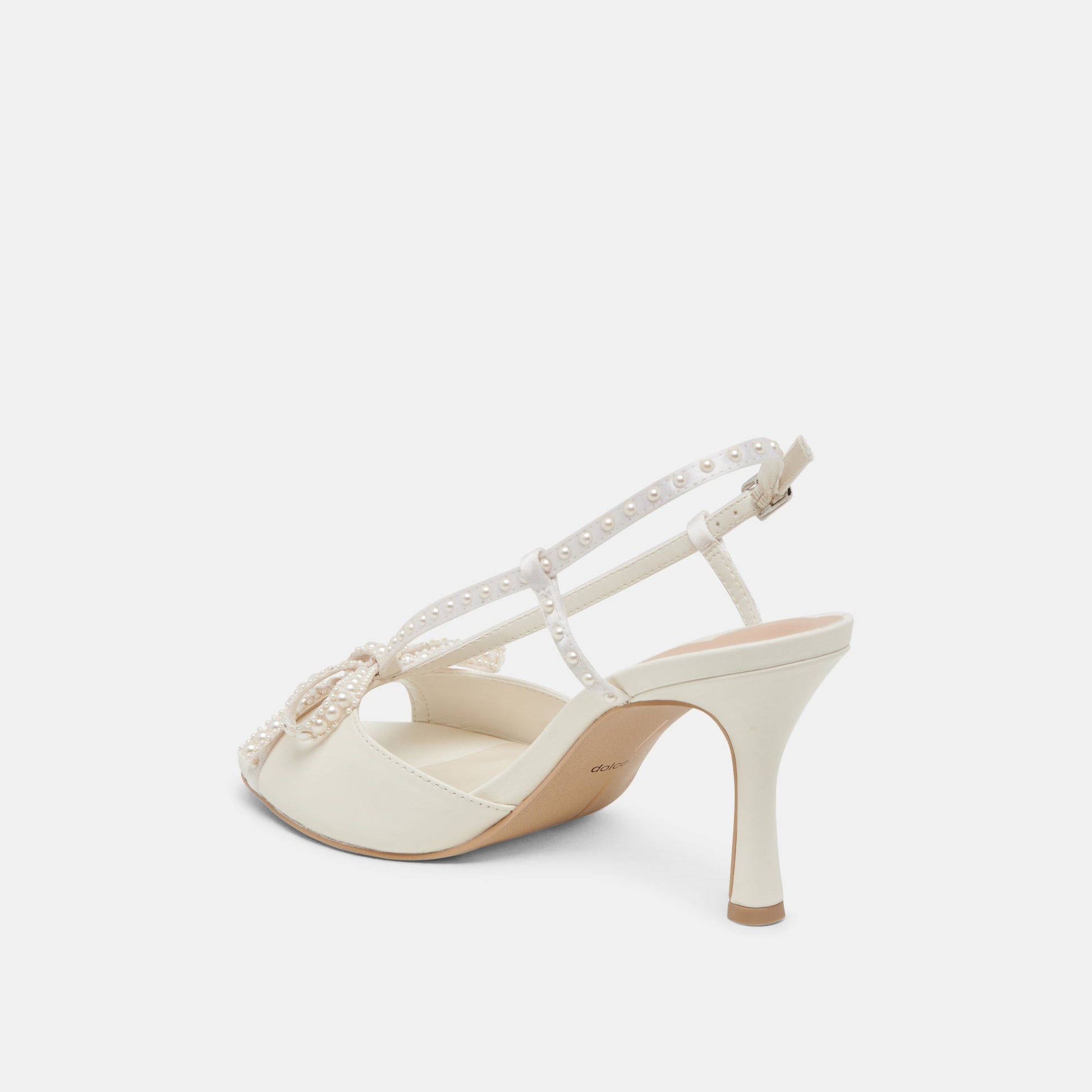 LONNY PEARL HEELS WHITE SATIN
 – Dolce Vita Dolce Vita Discount