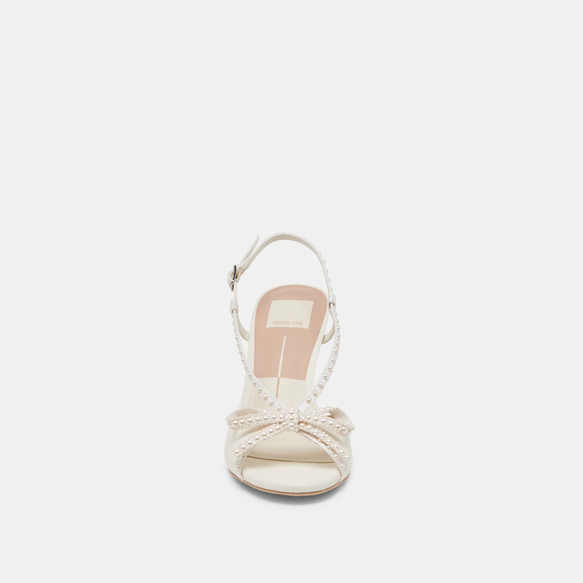 LONNY PEARL HEELS WHITE SATIN
 – Dolce Vita Dolce Vita Discount