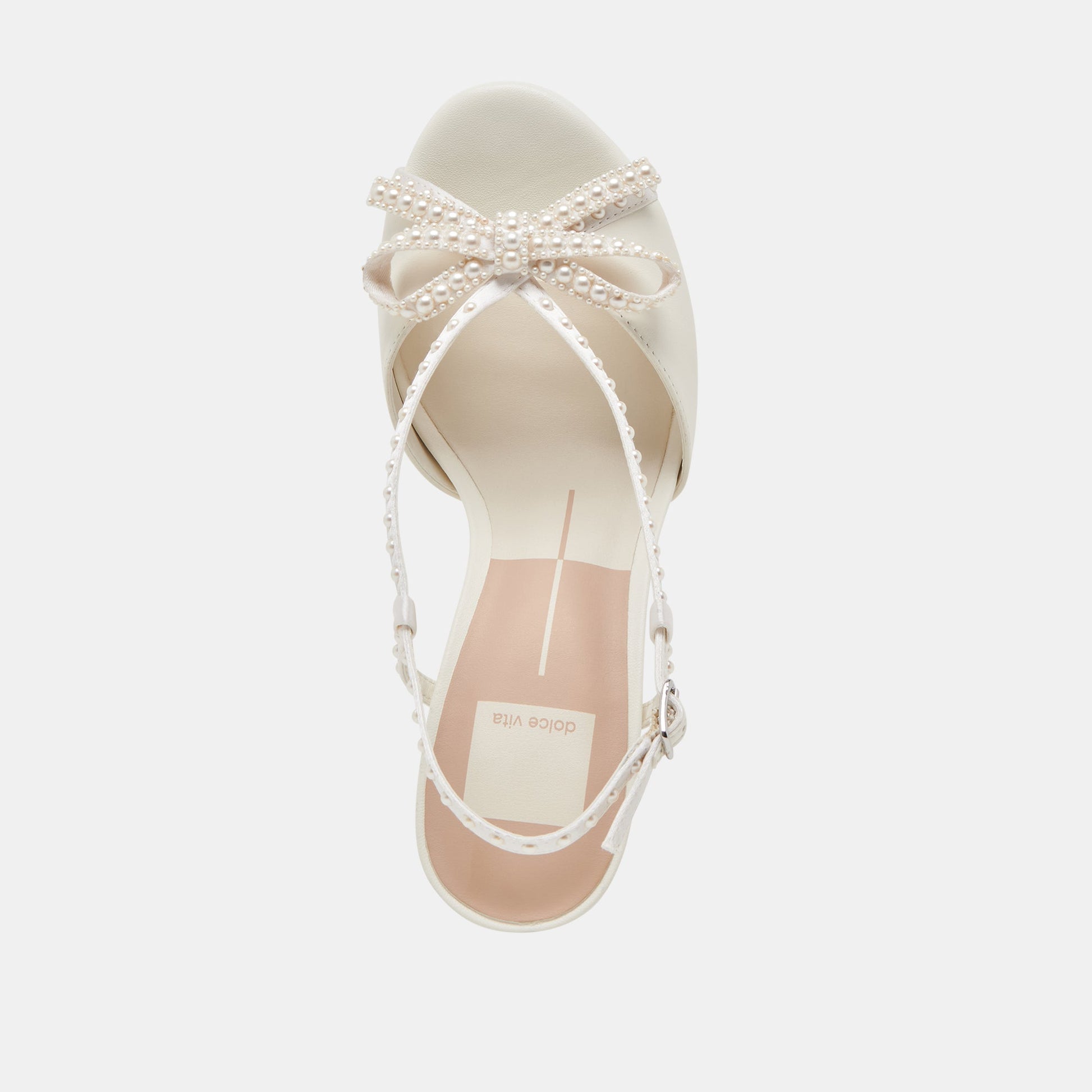 LONNY PEARL HEELS WHITE SATIN
 – Dolce Vita Dolce Vita Discount