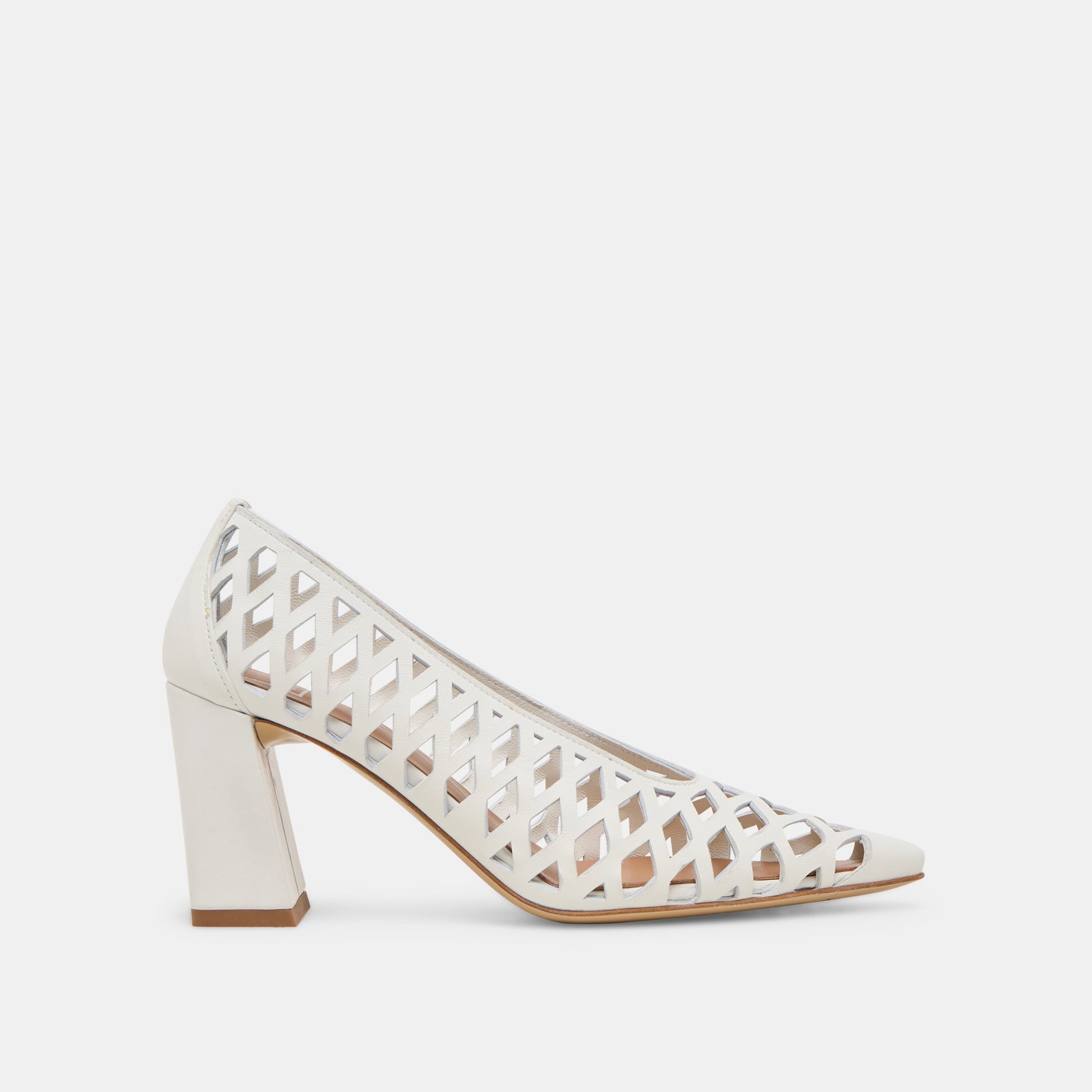Tanya Bone Woven Leather Heels Dolce Vita Outlet