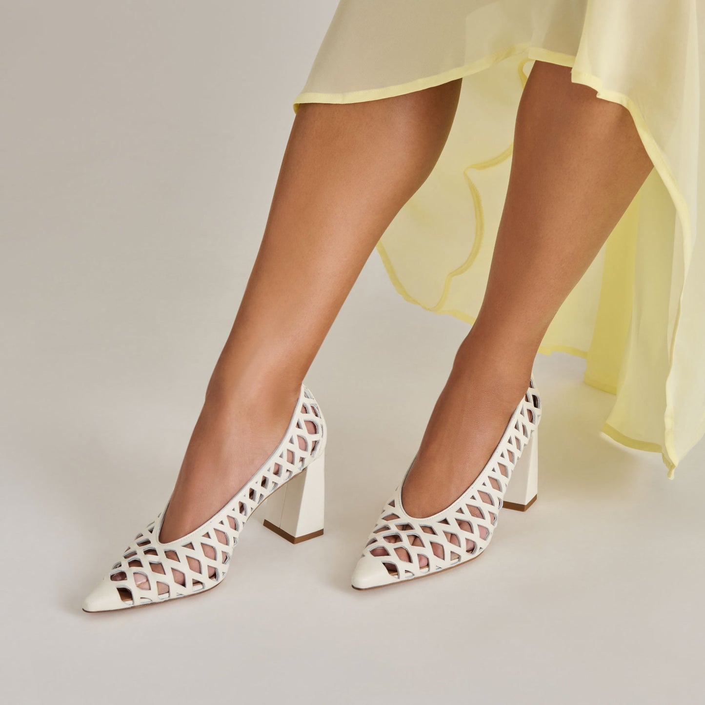 Tanya Bone Woven Leather Heels Dolce Vita Outlet
