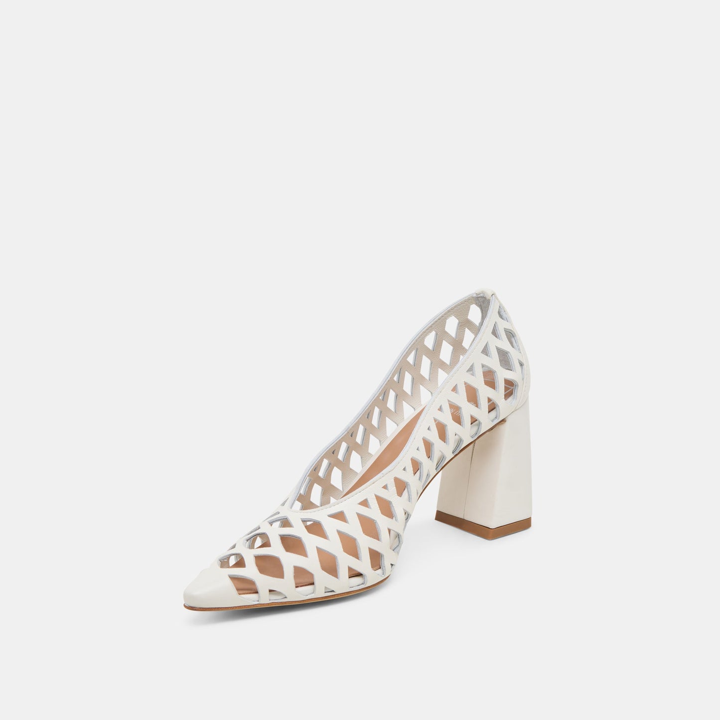 Tanya Bone Woven Leather Heels Dolce Vita Outlet