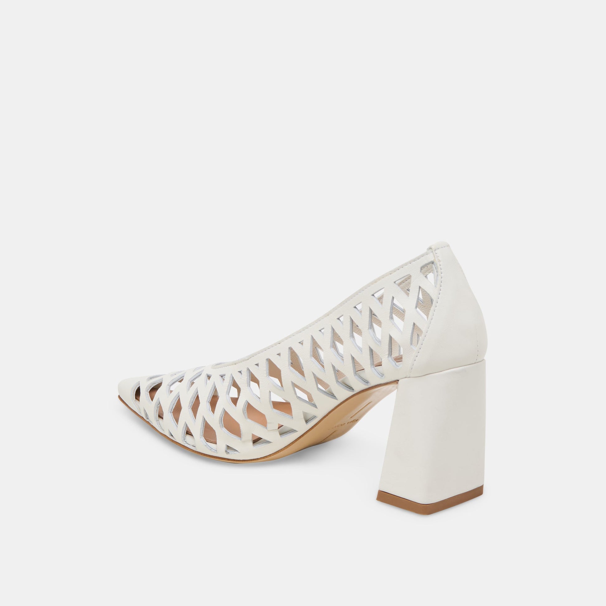 Tanya Bone Woven Leather Heels Dolce Vita Outlet