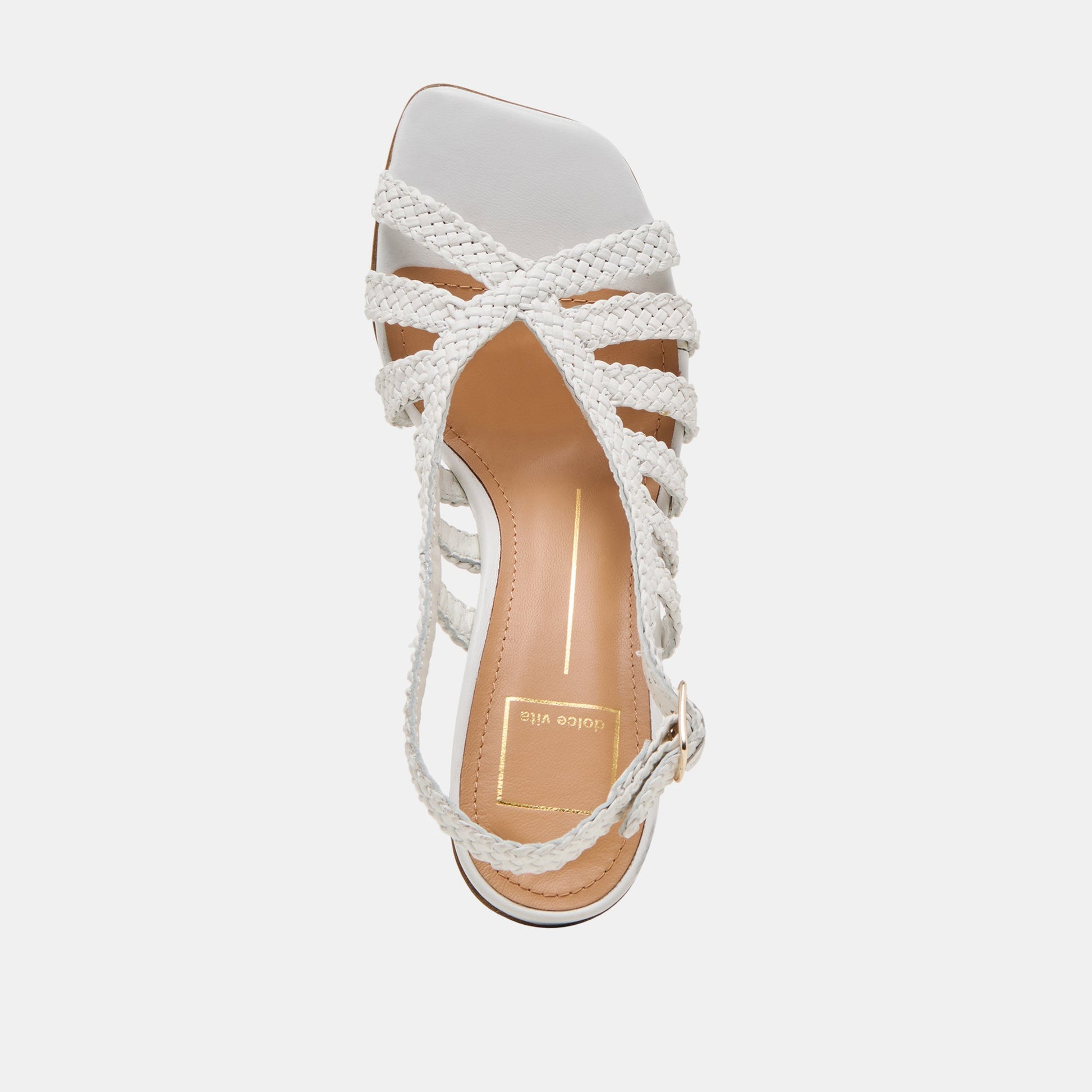 SICILY HEELS WHITE WOVEN LEATHER
 – Dolce Vita Dolce Vita On sale