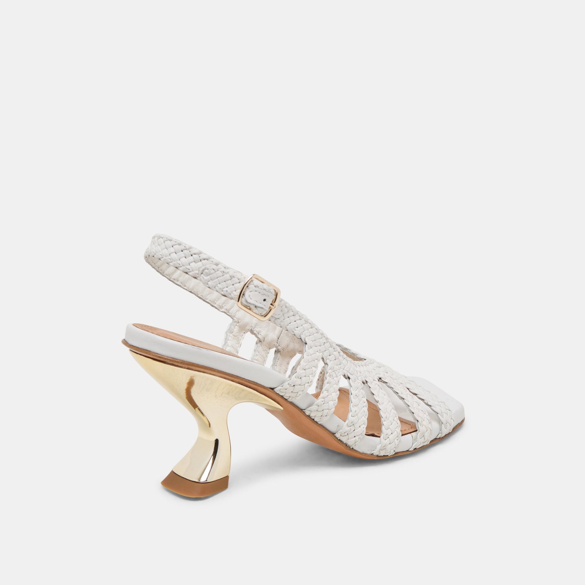 SICILY HEELS WHITE WOVEN LEATHER
 – Dolce Vita Dolce Vita On sale