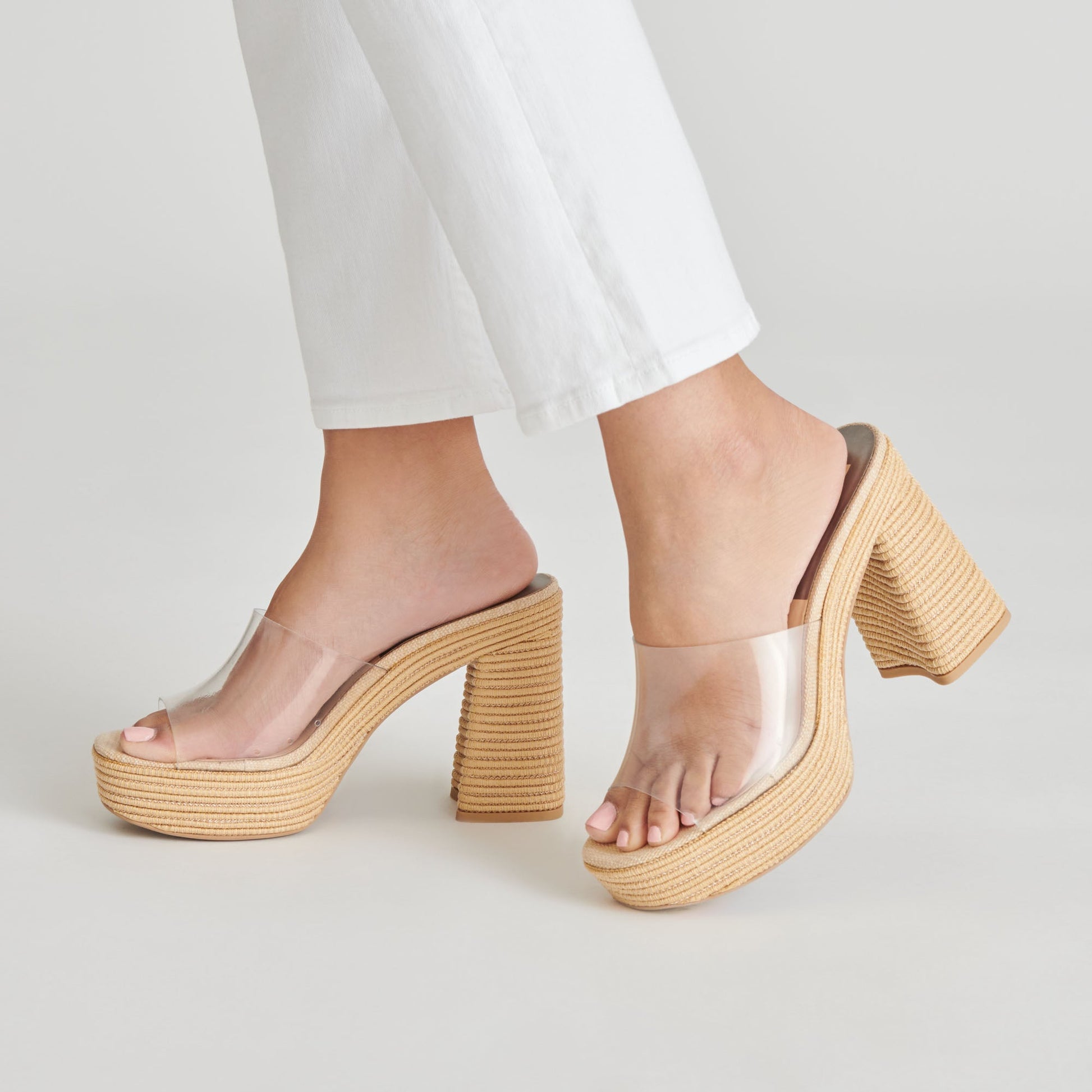 LICHIA HEELS NATURAL VINYL
 – Dolce Vita Dolce Vita For sale