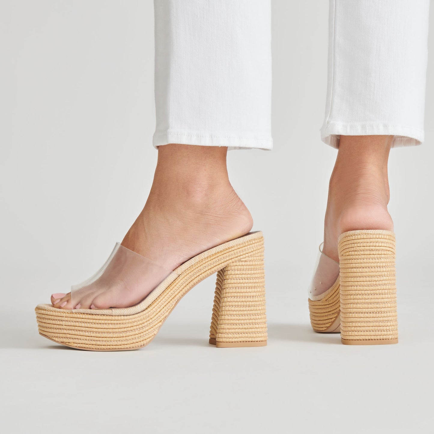 LICHIA HEELS NATURAL VINYL
 – Dolce Vita Dolce Vita For sale