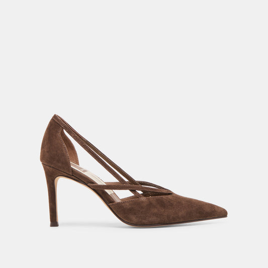 Kaine Dk Brown Suede Heels Dolce Vita Sale