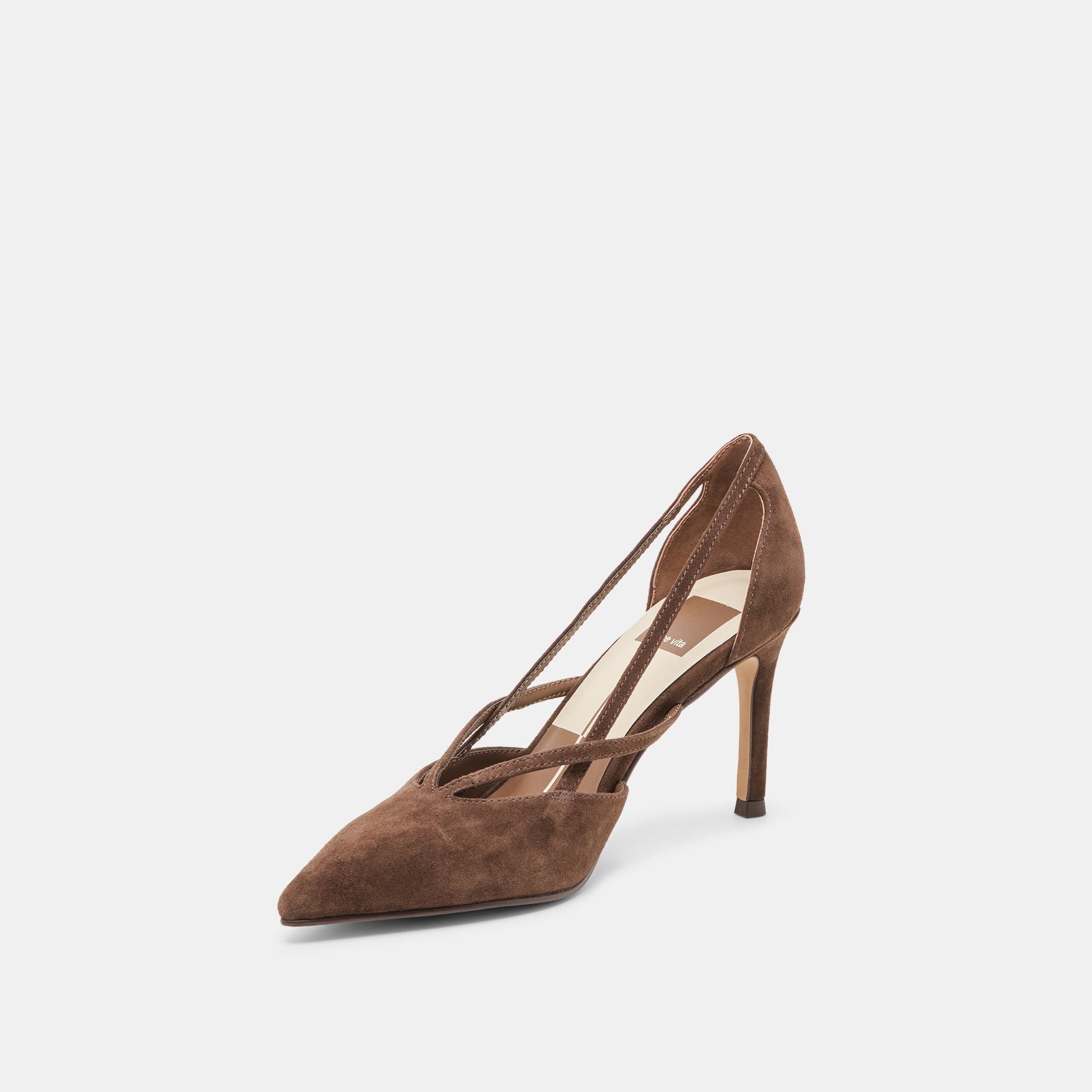 Kaine Dk Brown Suede Heels Dolce Vita Sale