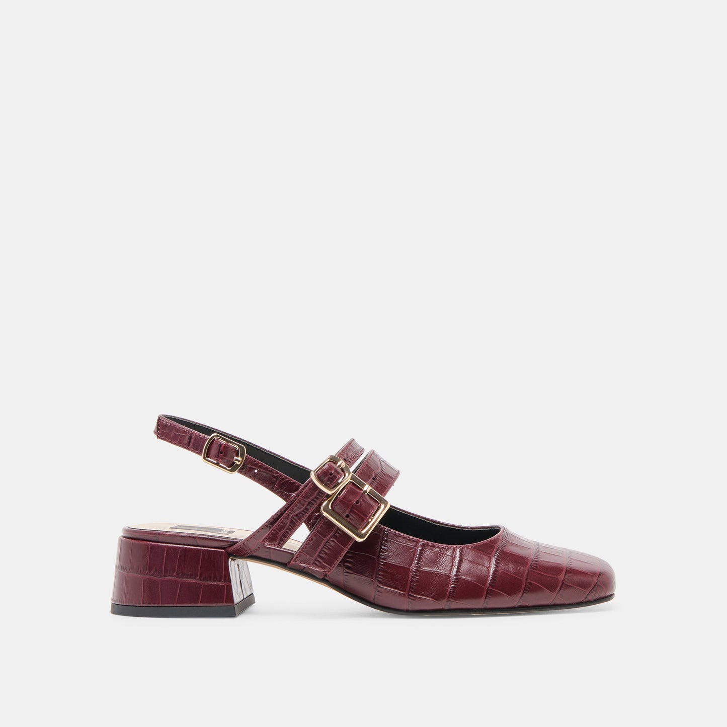 Patzy Oxblood Embossed Leather Heels Dolce Vita On sale