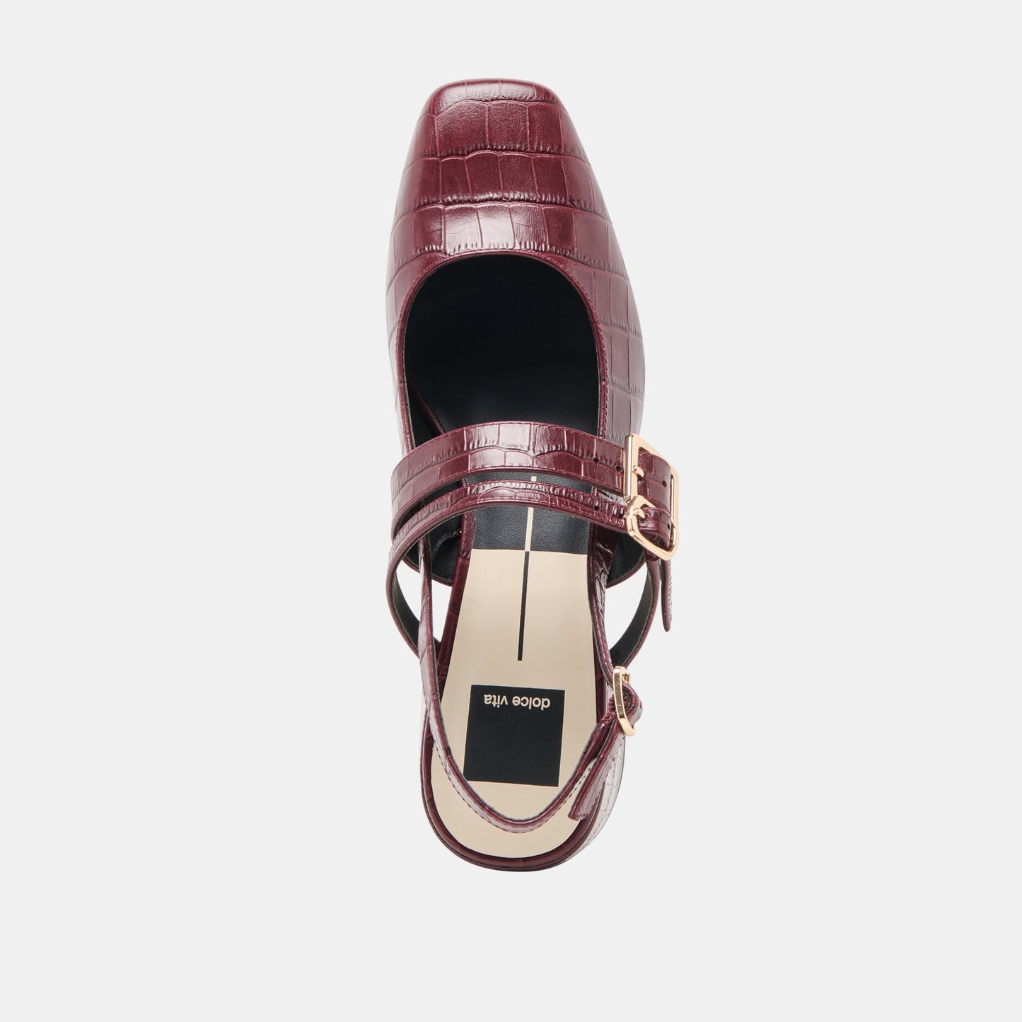 Patzy Oxblood Embossed Leather Heels Dolce Vita On sale