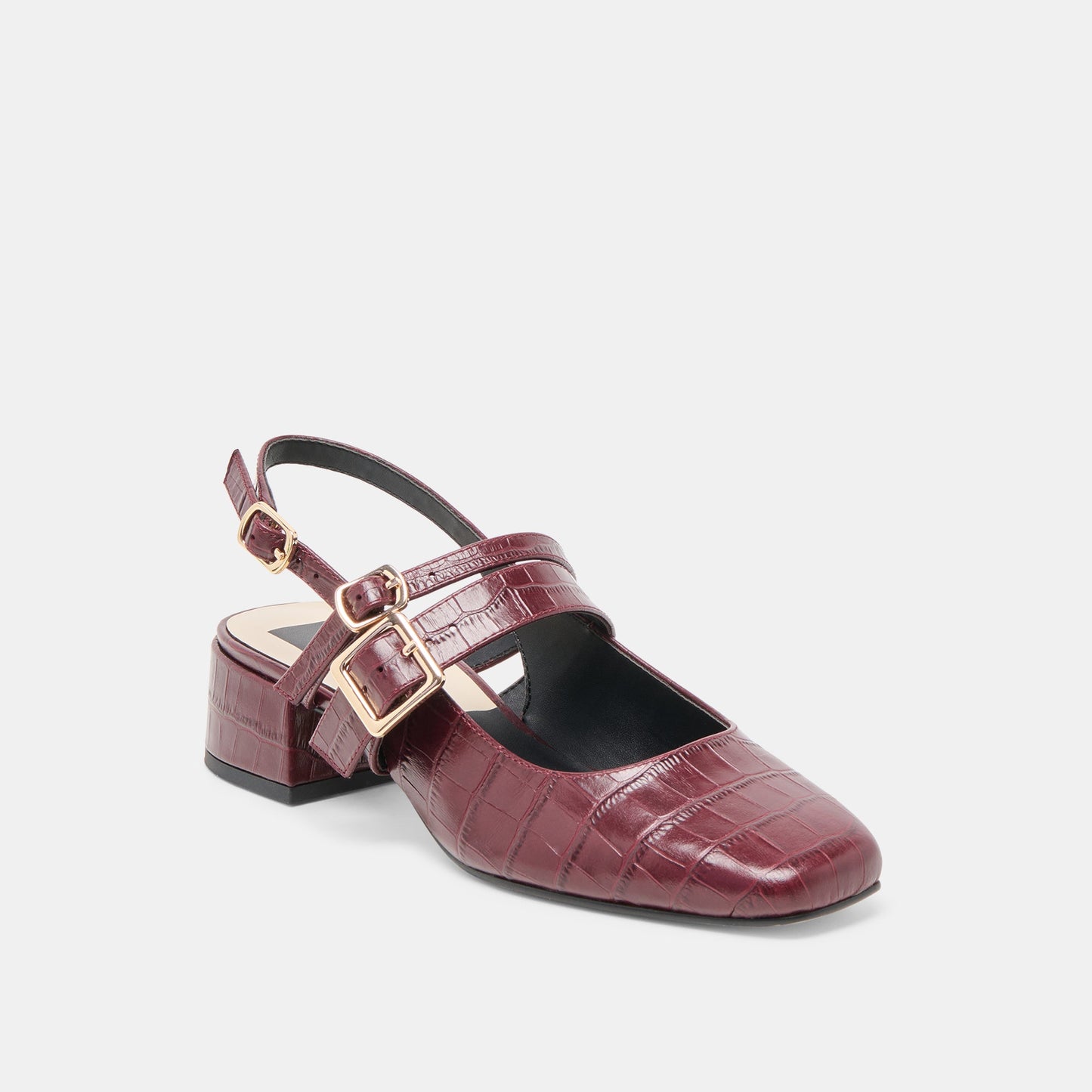 Patzy Oxblood Embossed Leather Heels Dolce Vita On sale