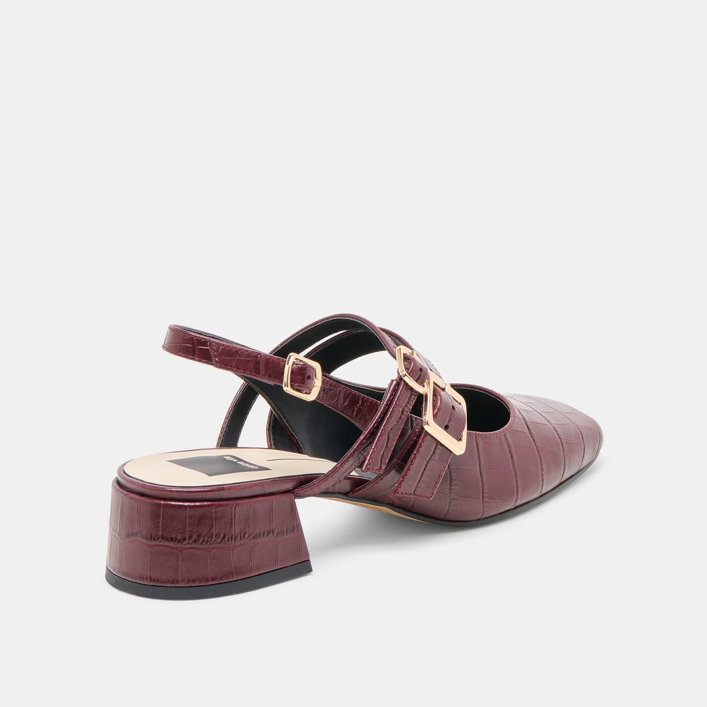 Patzy Oxblood Embossed Leather Heels Dolce Vita On sale