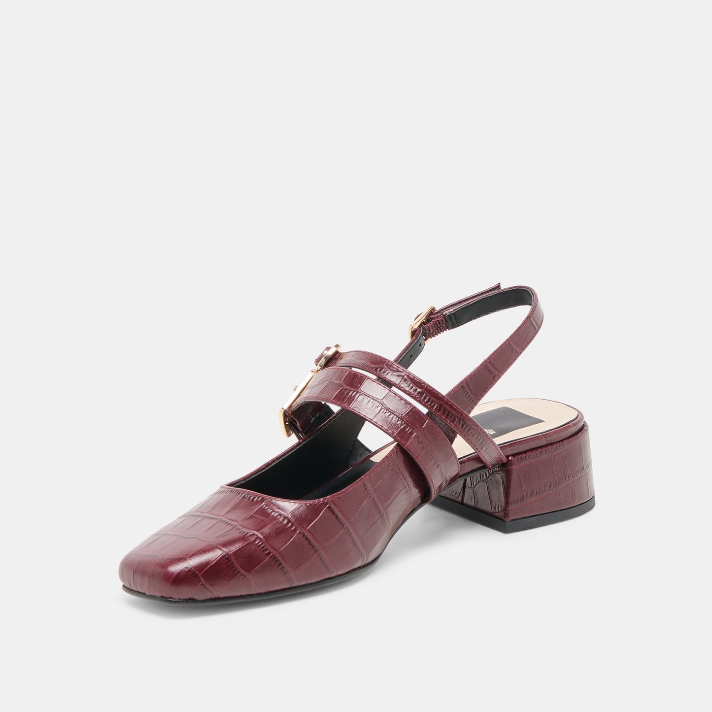 Patzy Oxblood Embossed Leather Heels Dolce Vita On sale