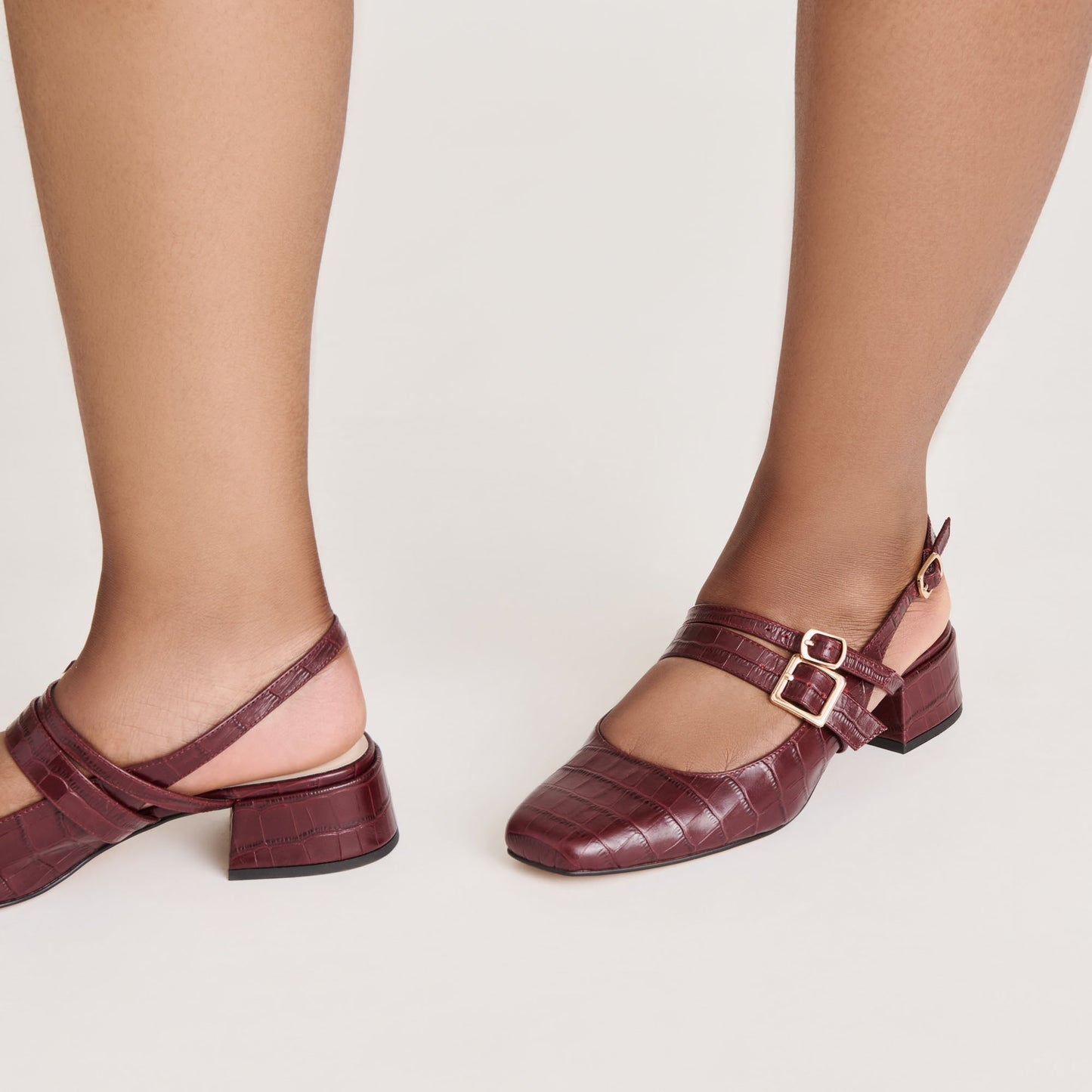 Patzy Oxblood Embossed Leather Heels Dolce Vita On sale