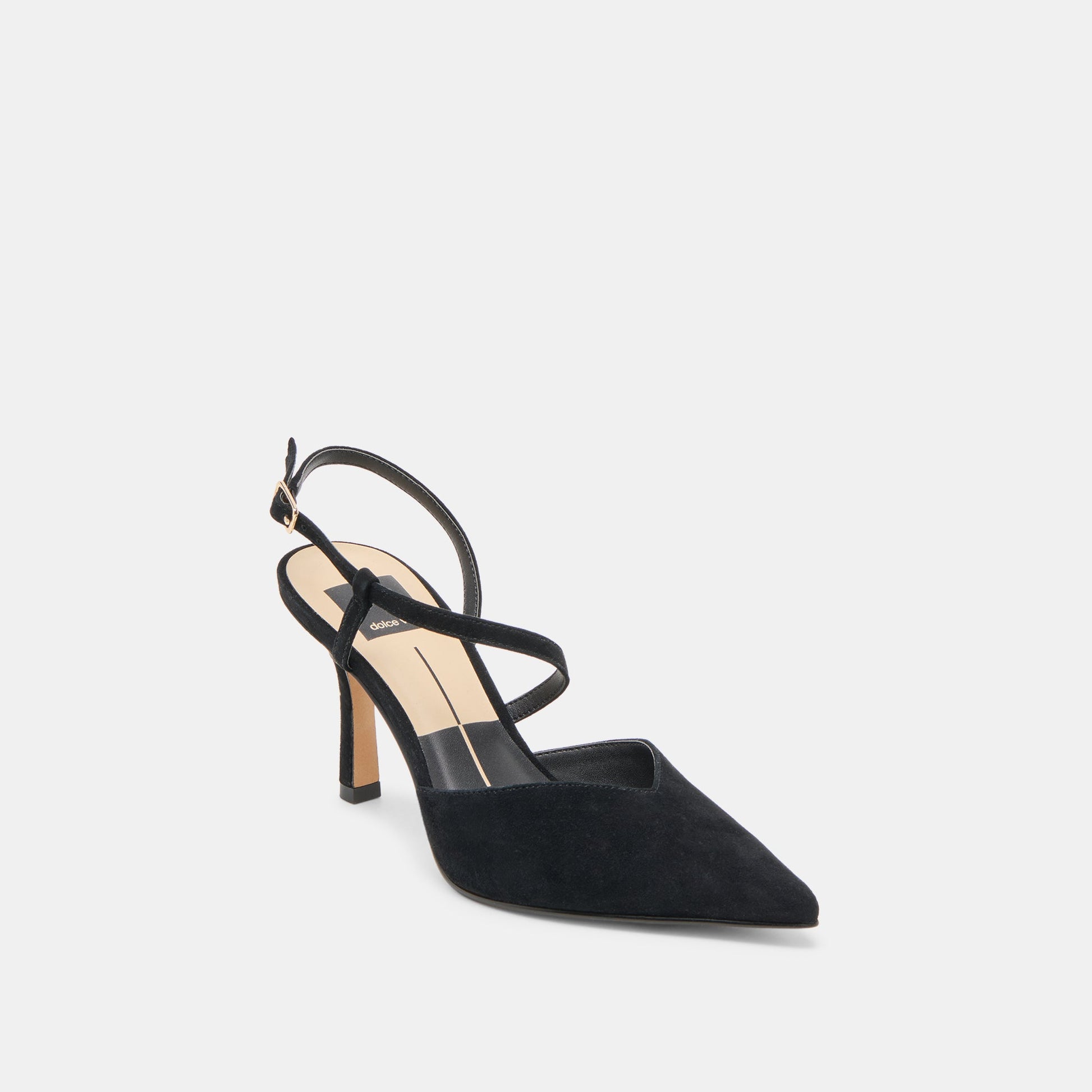 Kamra Onyx Suede Heels Dolce Vita us