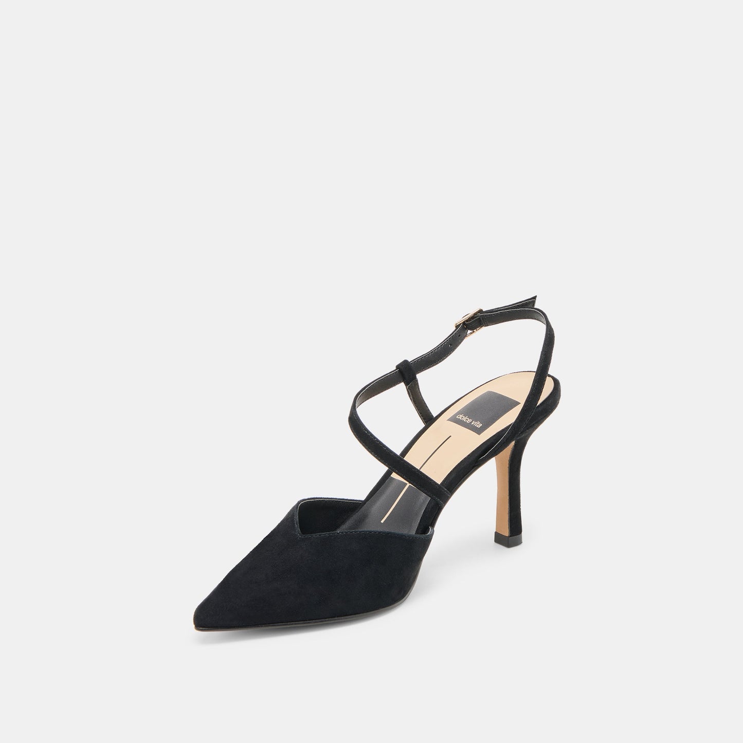 Kamra Onyx Suede Heels Dolce Vita us