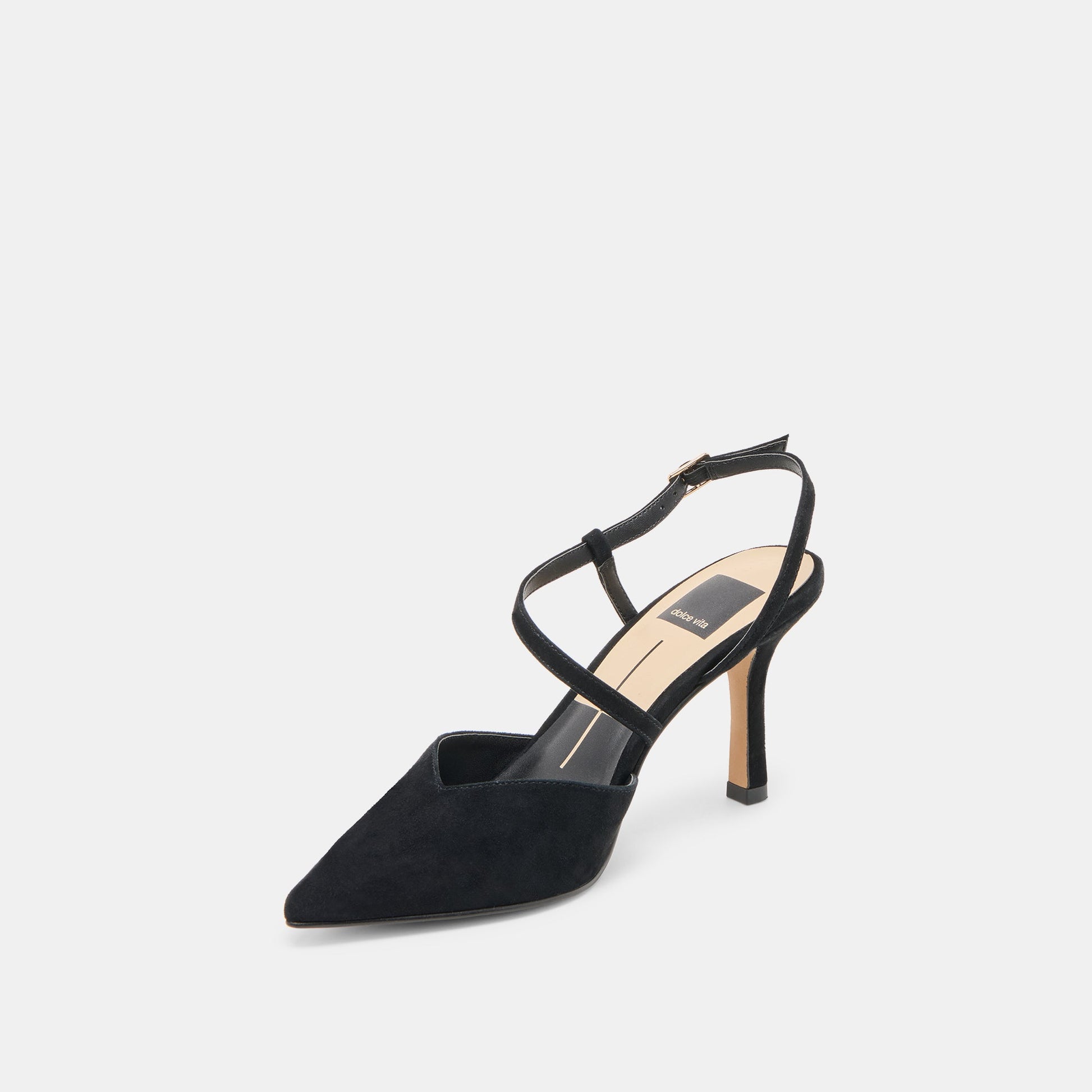 Kamra Onyx Suede Heels Dolce Vita us