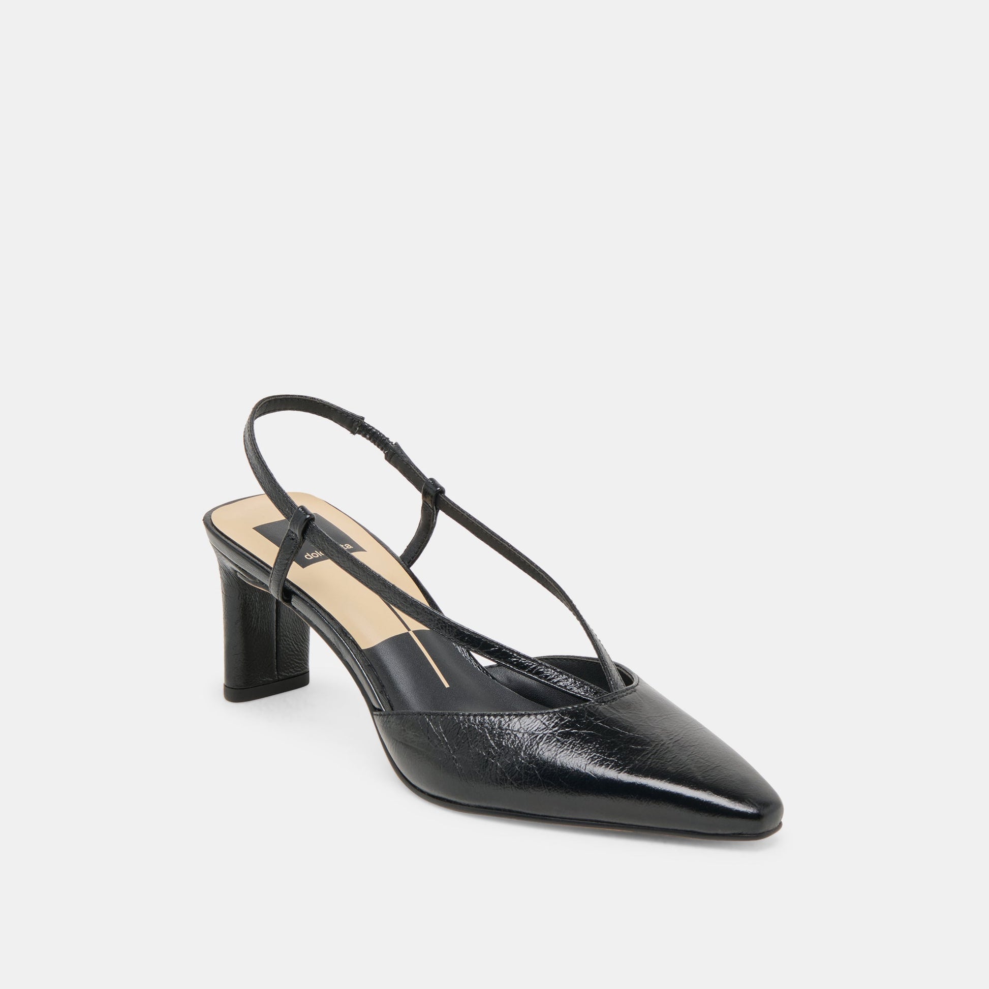 Ginay Black Leather Heels Dolce Vita Sale