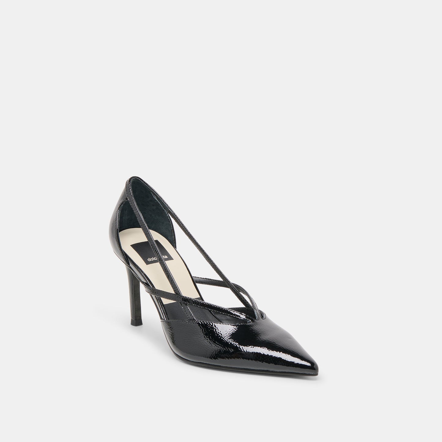 Kaine Midnight Crinkle Patent Leather Heels Dolce Vita Outlet
