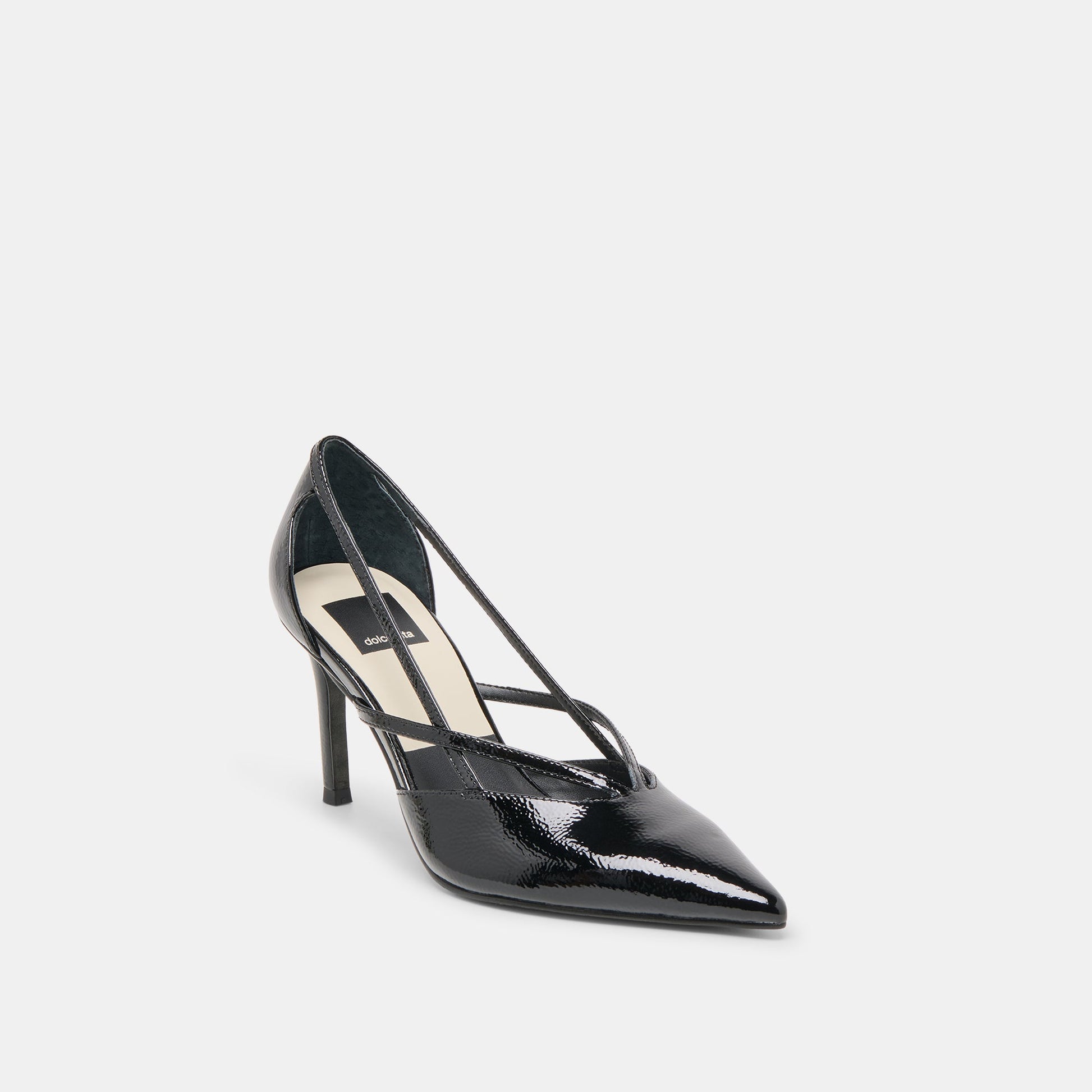 Kaine Midnight Crinkle Patent Leather Heels Dolce Vita Outlet