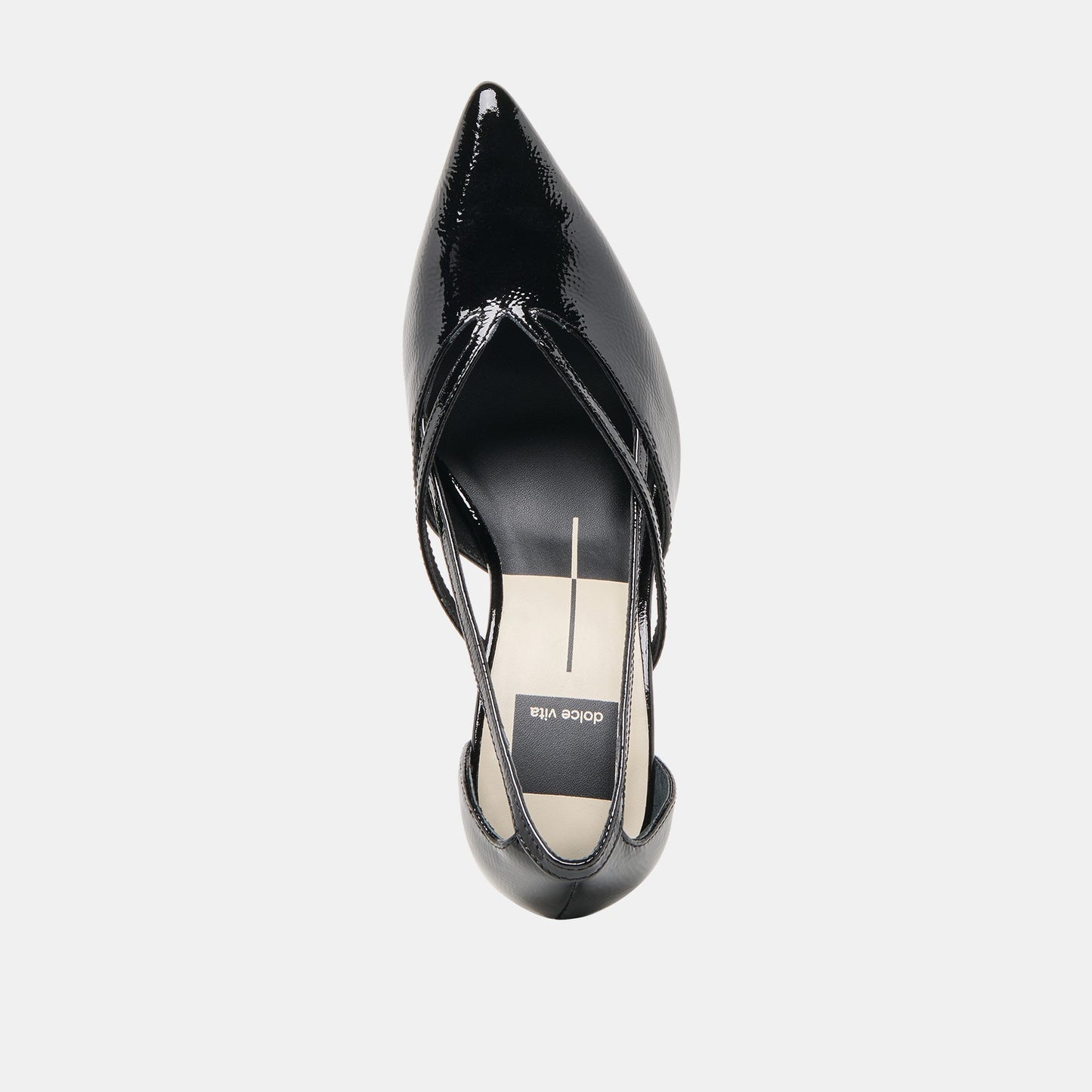 Kaine Midnight Crinkle Patent Leather Heels Dolce Vita Outlet