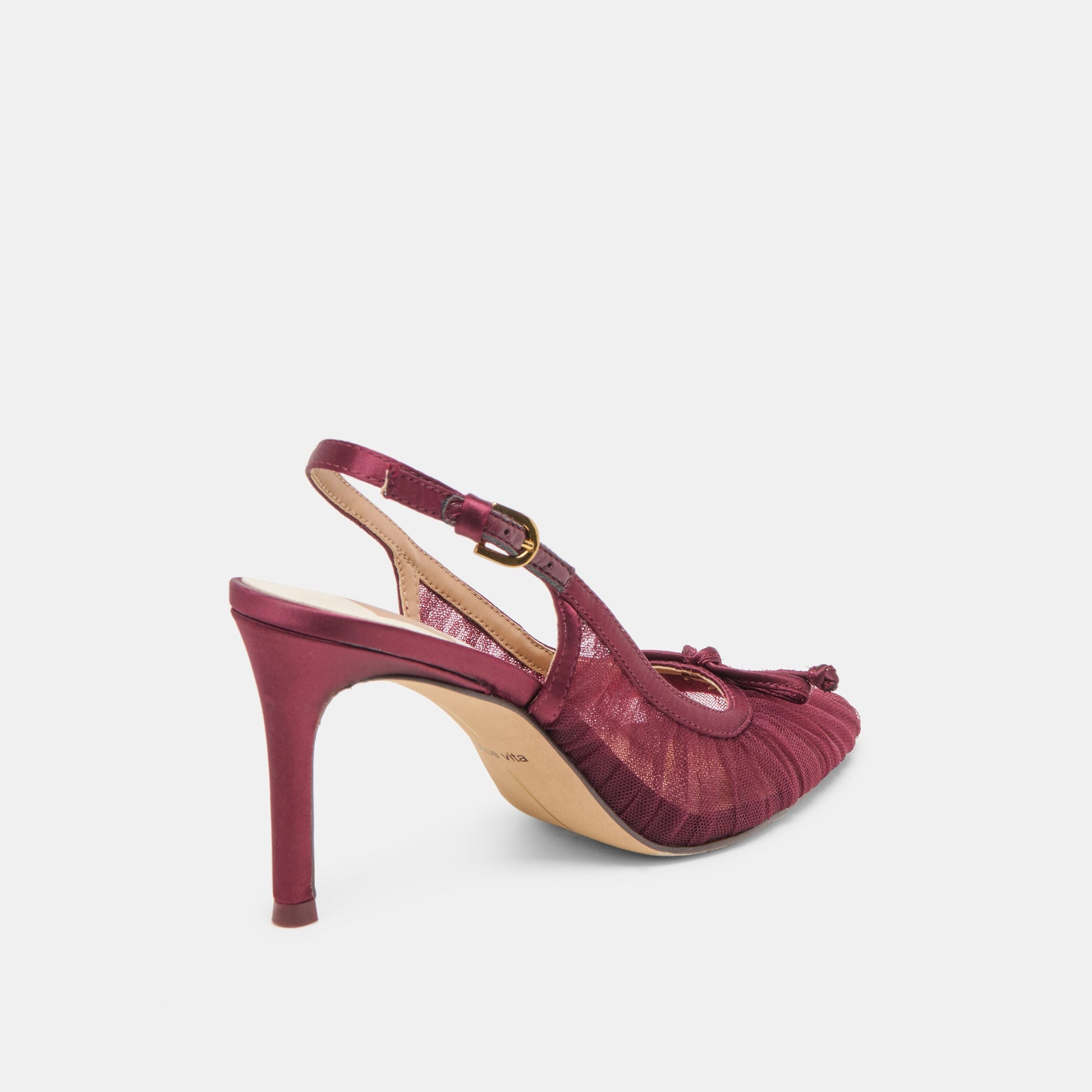 Yela Cranberry Tulle Heels Dolce Vita On sale