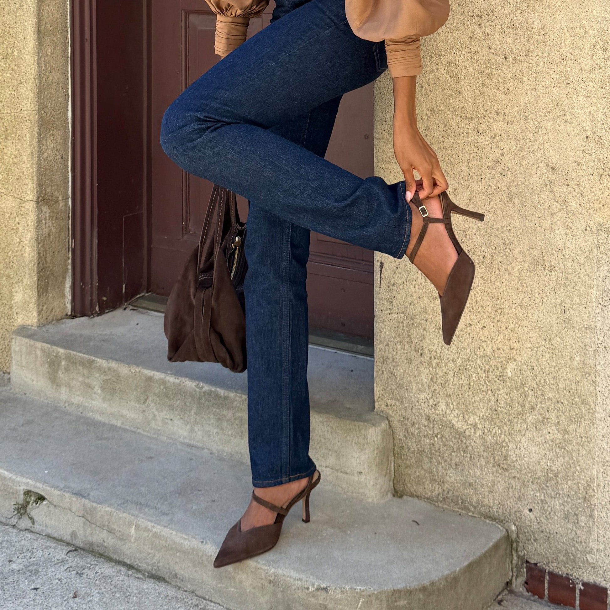 Kamra Dk Brown Suede Heels Dolce Vita For sale