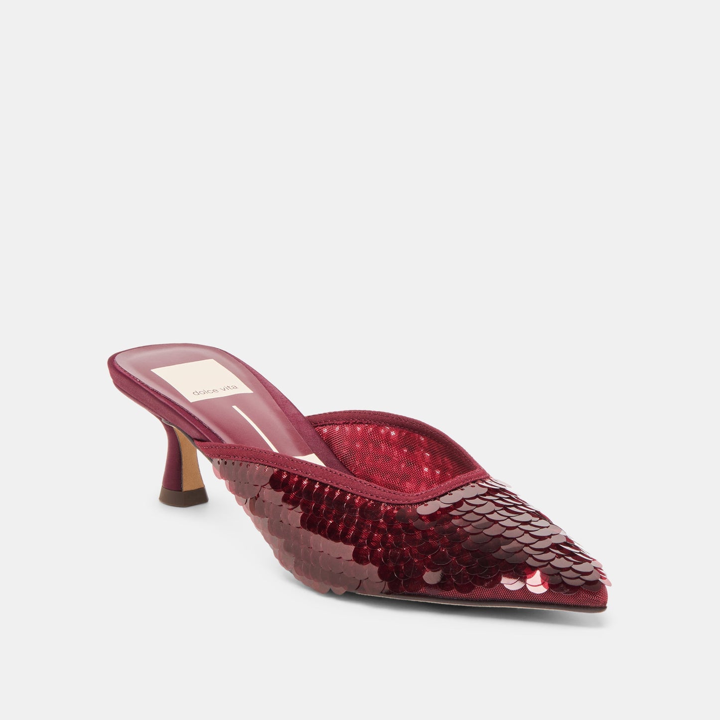Cleo Cranberry Sequin Heels Dolce Vita us