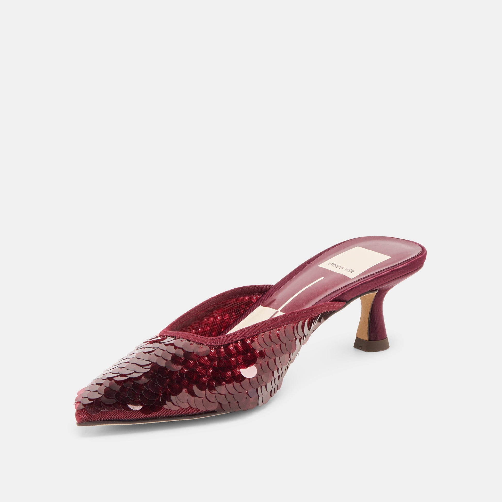 Cleo Cranberry Sequin Heels Dolce Vita us
