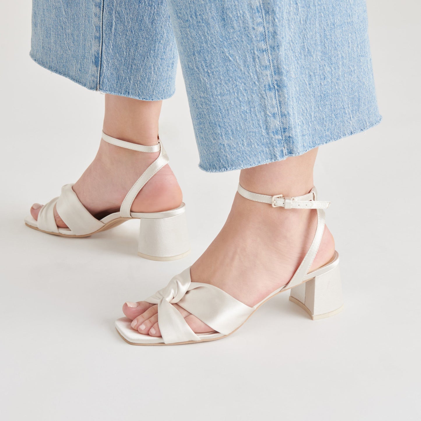 Brenna Ivory Satin Heels Dolce Vita Discount