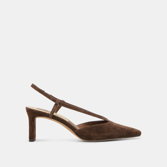 Ginay Dk Brown Suede Heels Dolce Vita Sale