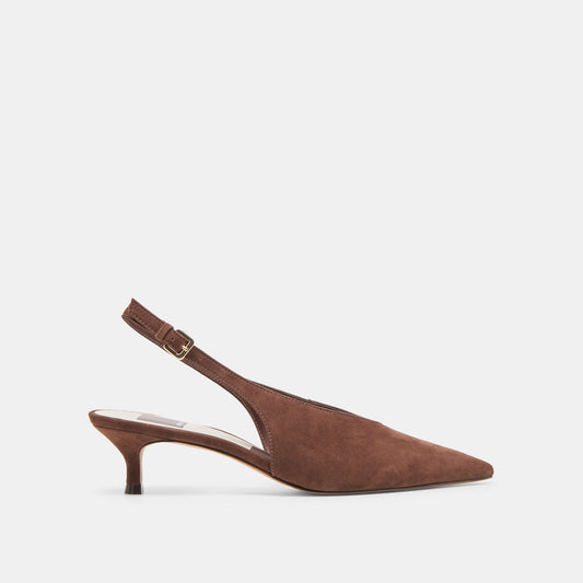 Alenna Dk Brown Suede Heels Dolce Vita Outlet