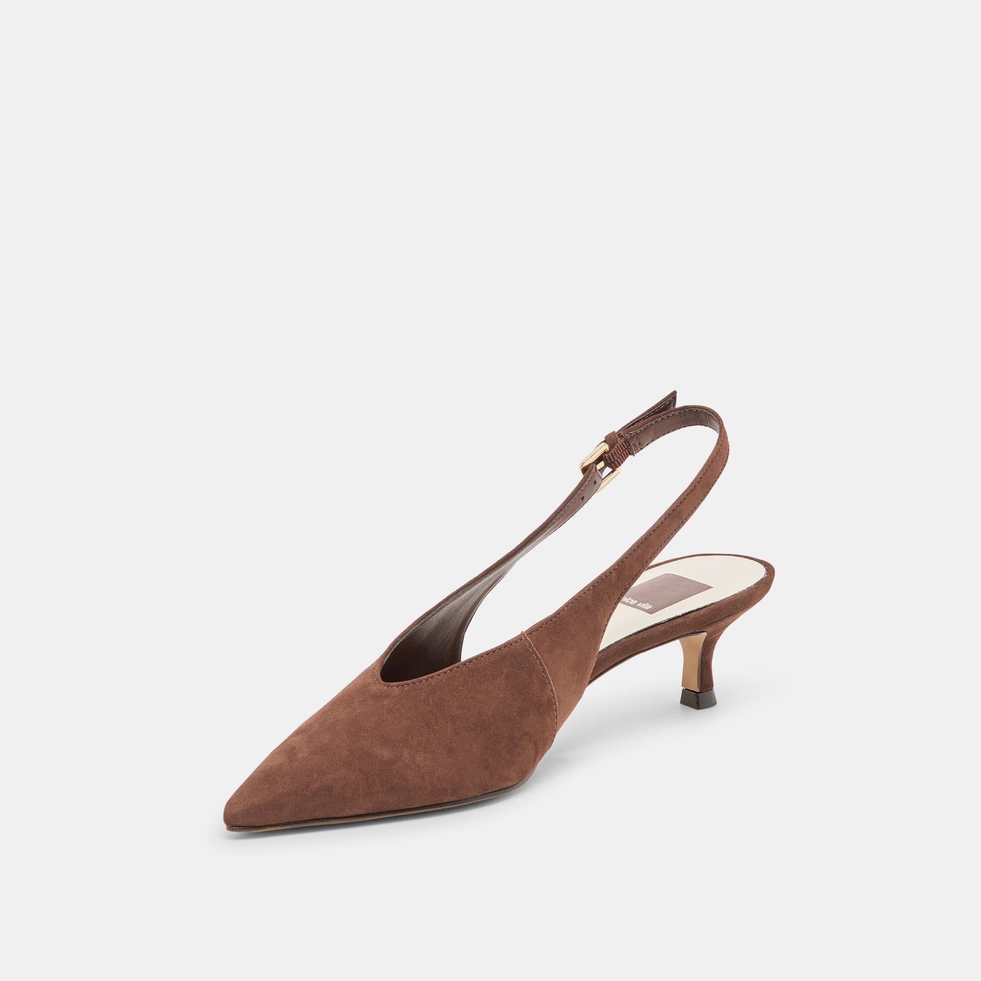 Alenna Dk Brown Suede Heels Dolce Vita Outlet