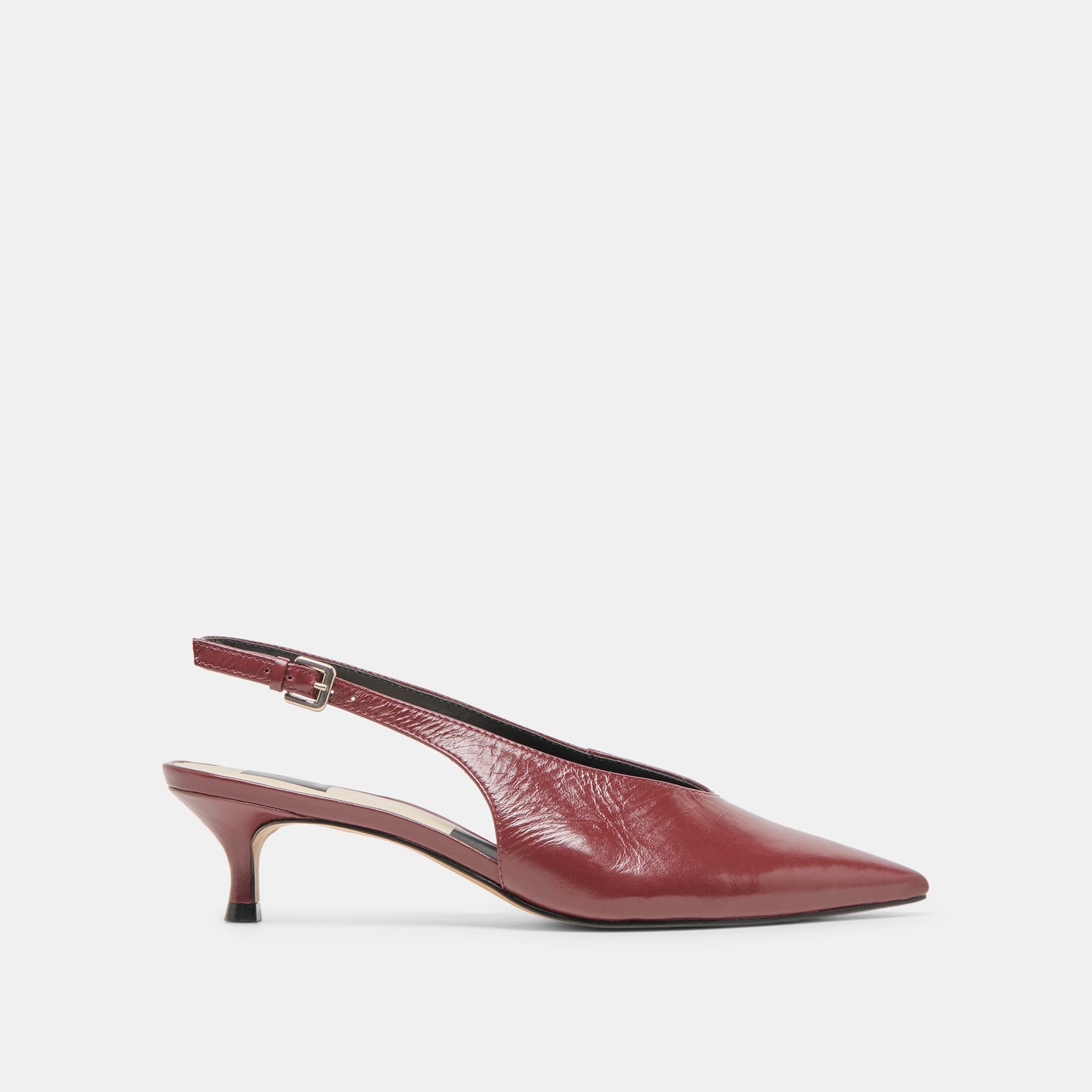 Alenna Oxblood Crinkle Heels Dolce Vita New