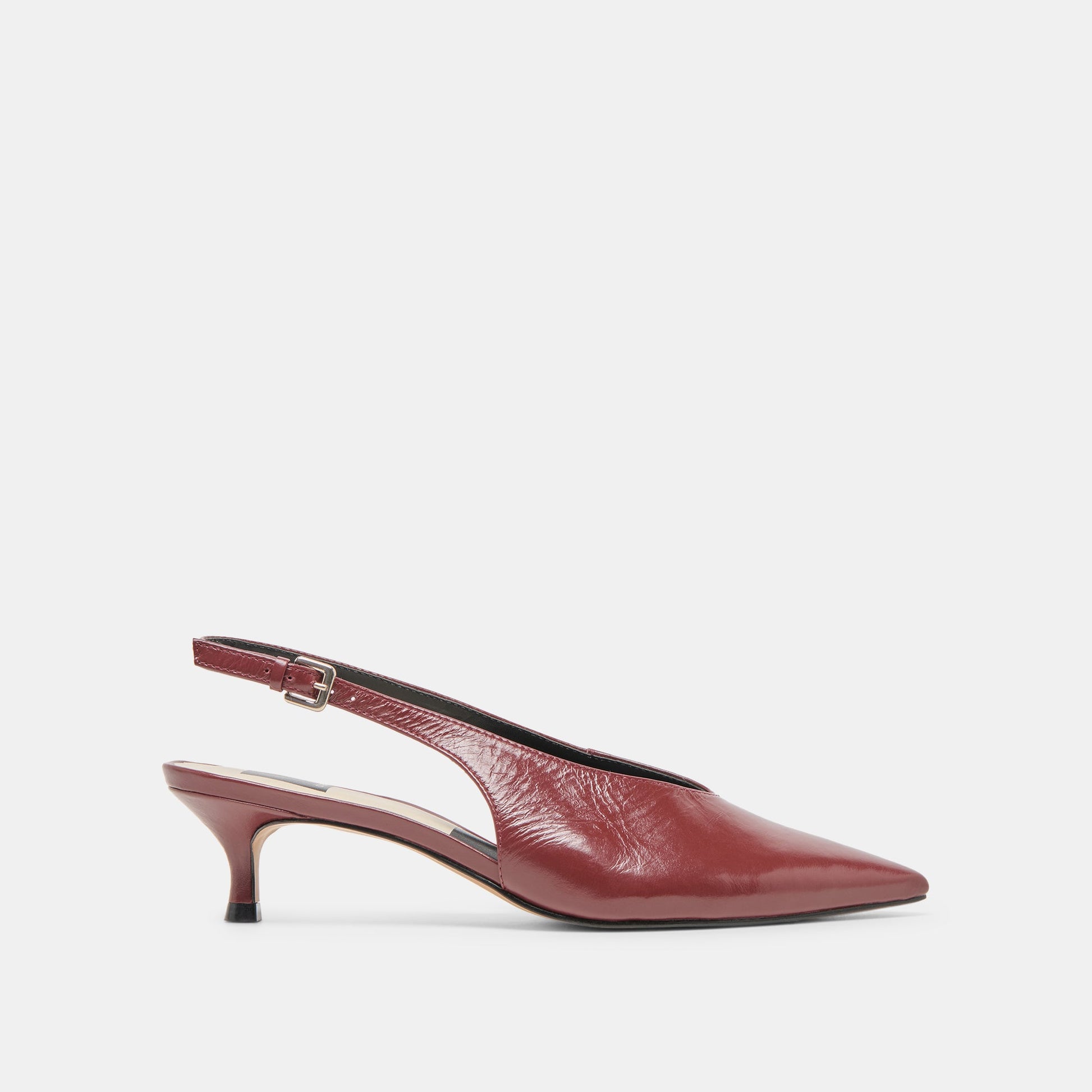 Alenna Oxblood Crinkle Heels Dolce Vita New