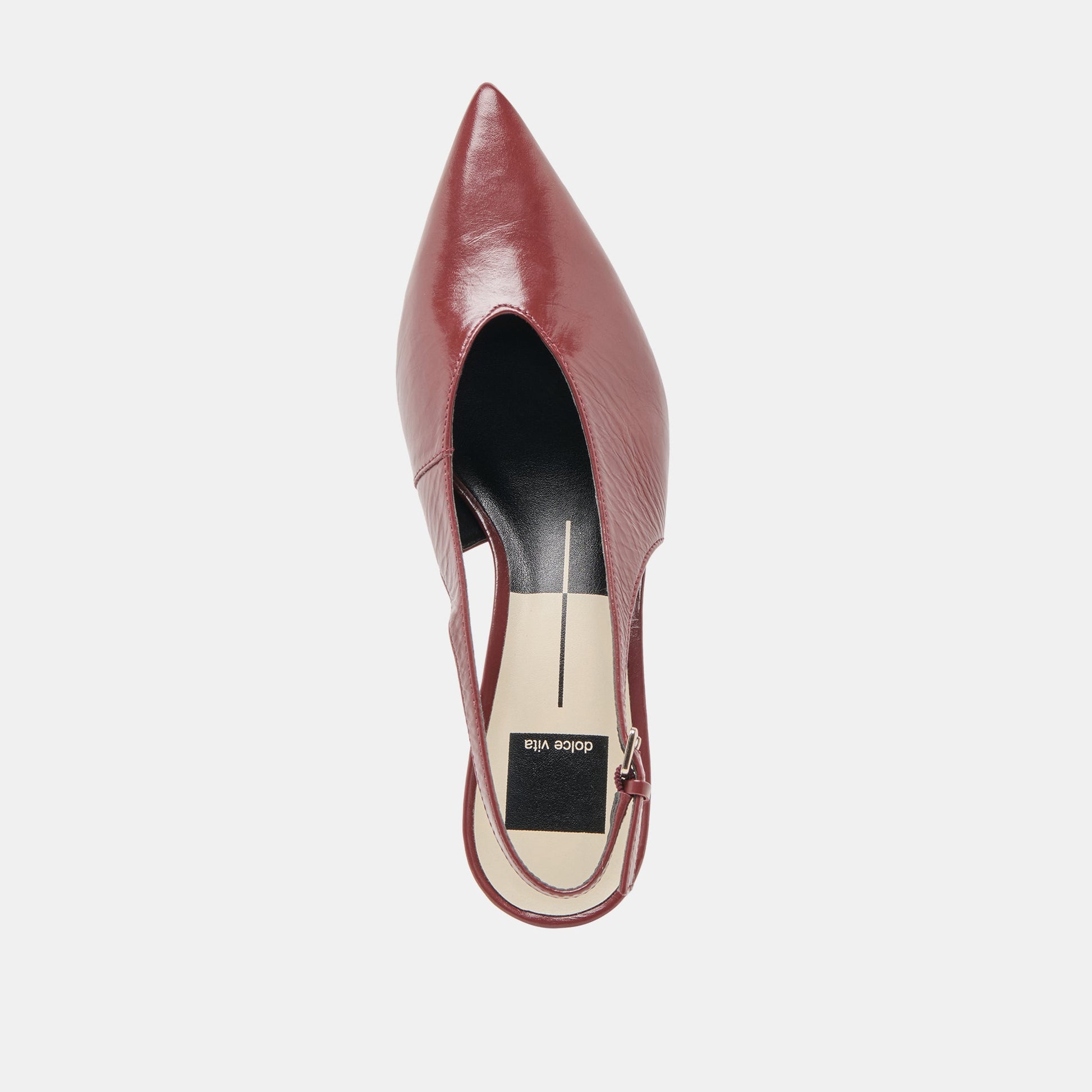 Alenna Oxblood Crinkle Heels Dolce Vita New