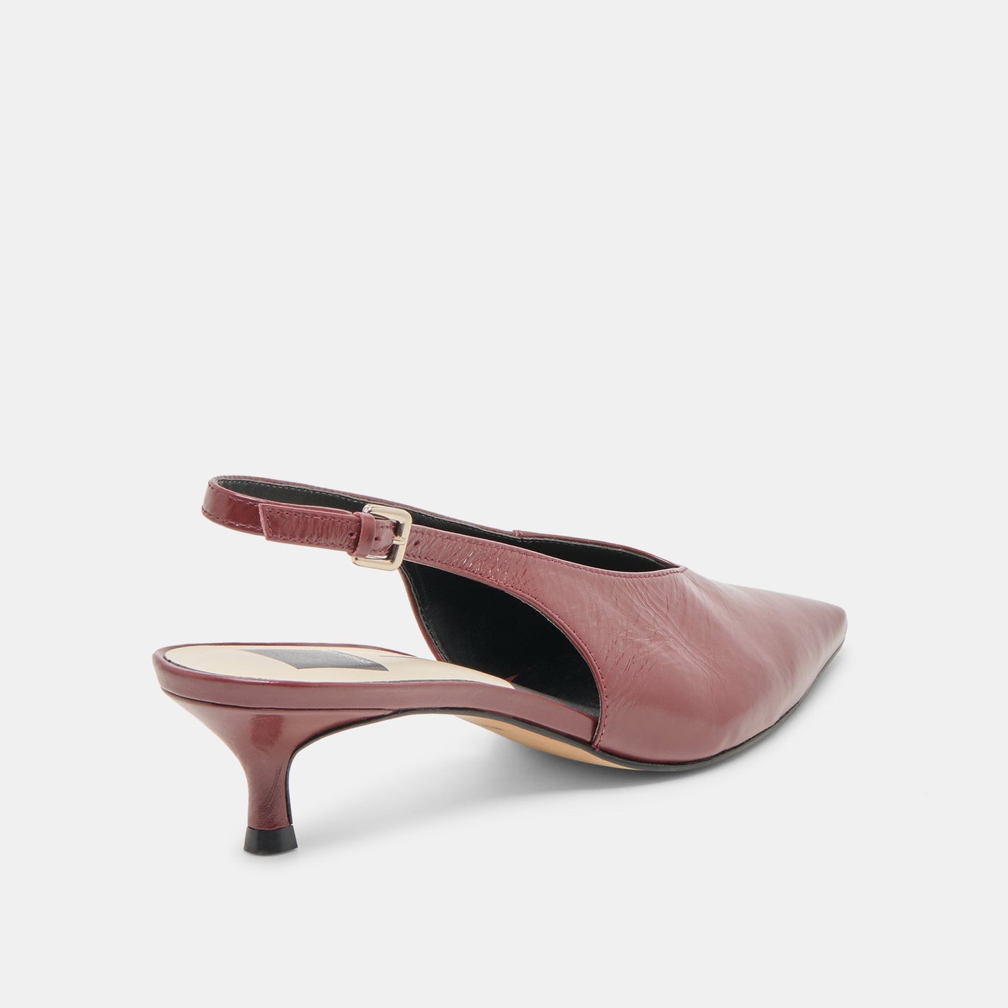 Alenna Oxblood Crinkle Heels Dolce Vita New