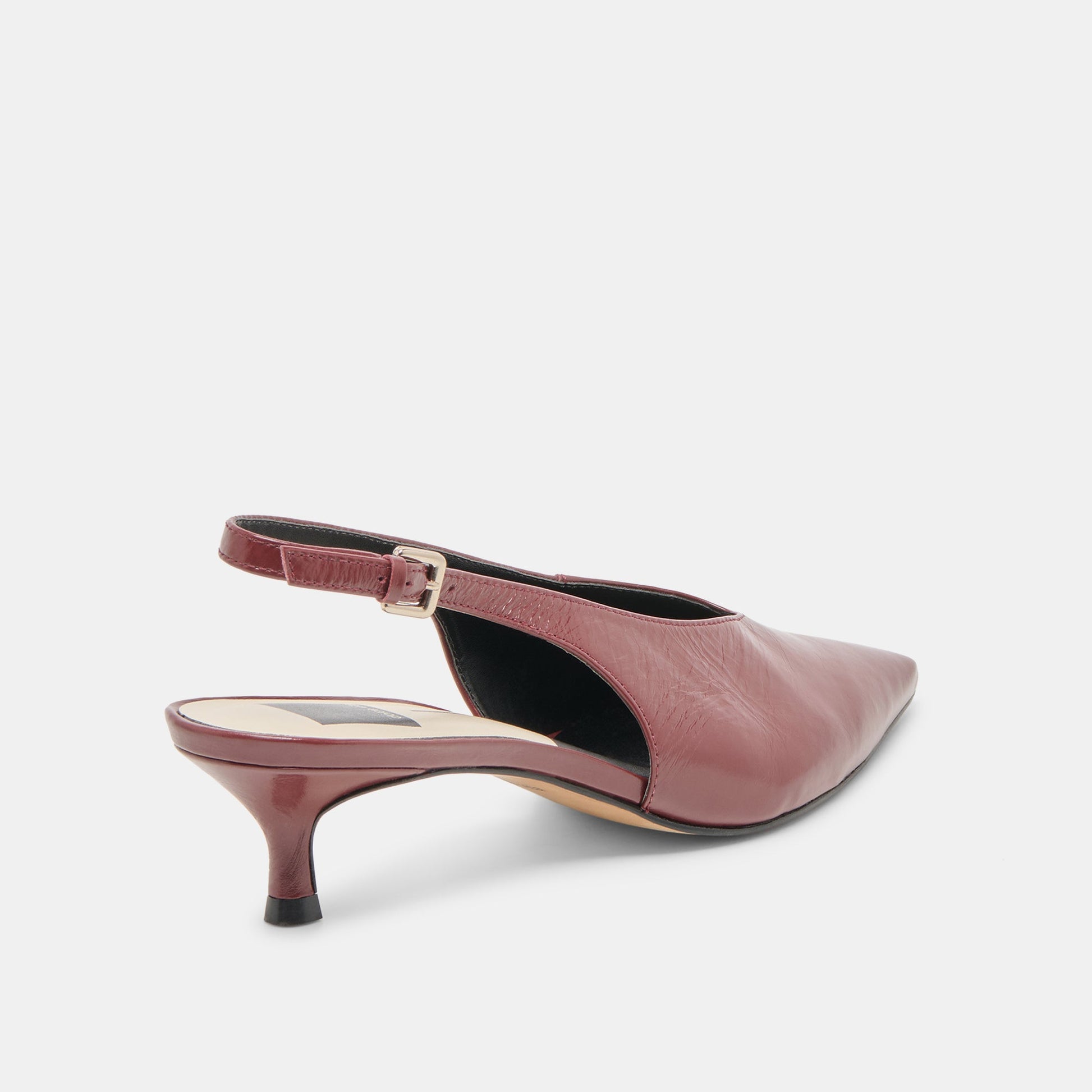 Alenna Oxblood Crinkle Heels Dolce Vita New