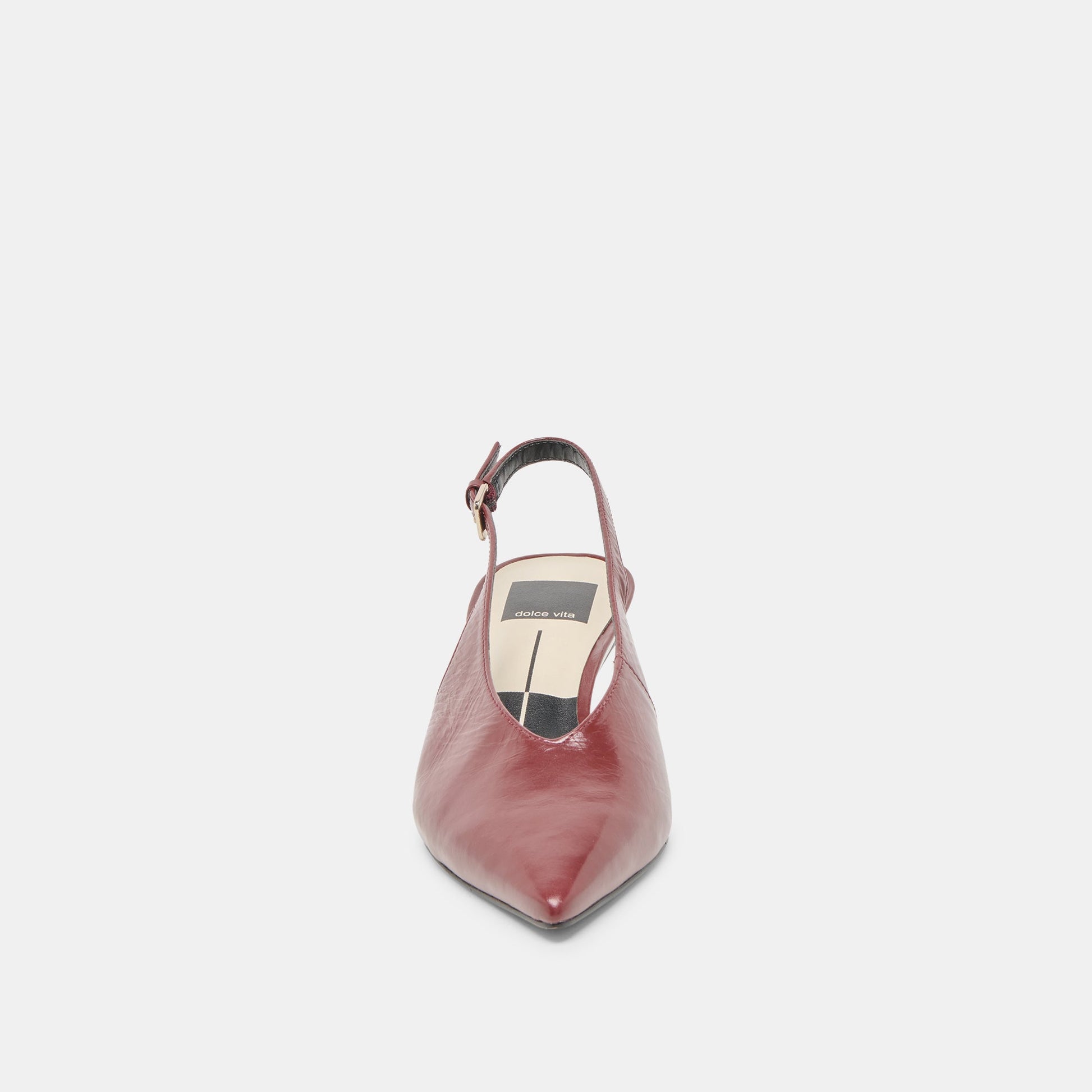 Alenna Oxblood Crinkle Heels Dolce Vita New