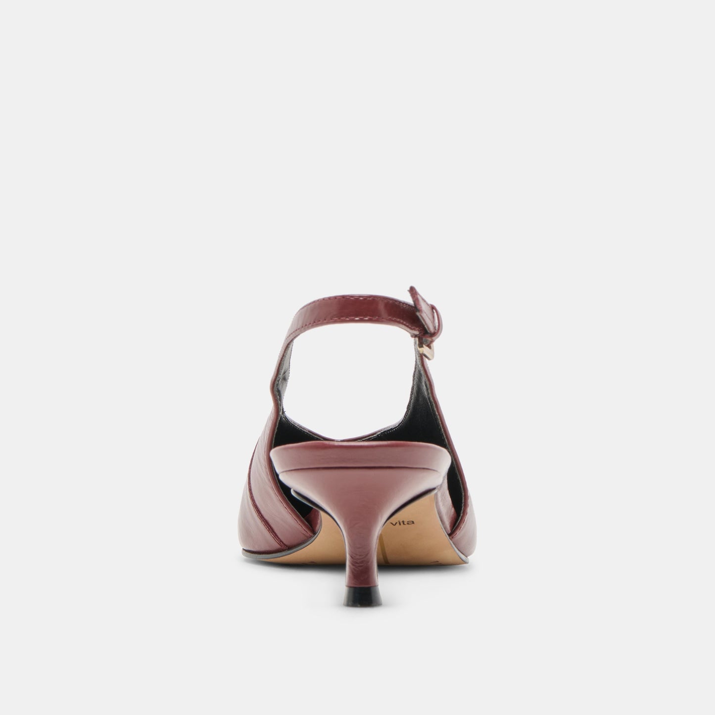 Alenna Oxblood Crinkle Heels Dolce Vita New