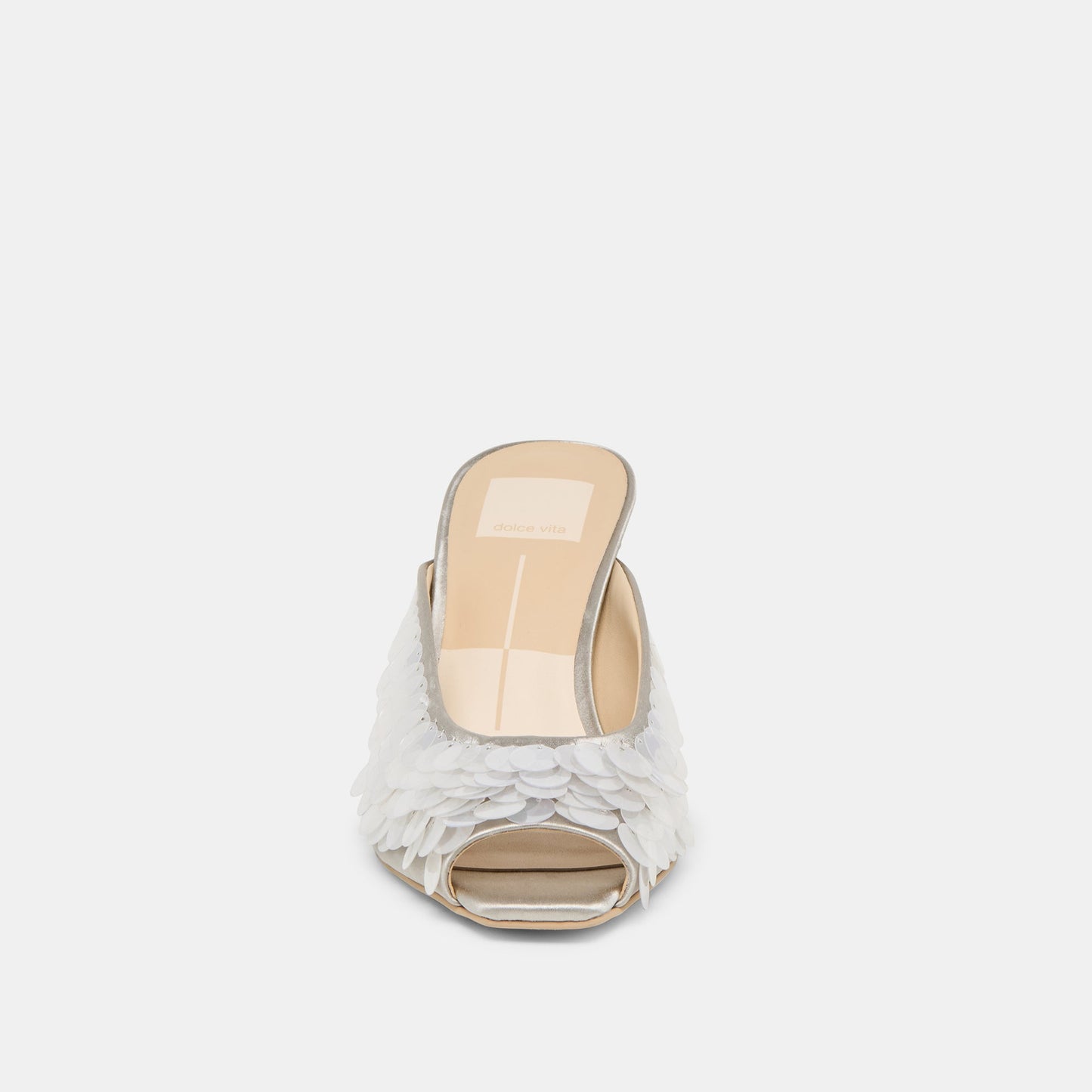 Samary Confetti Silver Satin Heels Dolce Vita Sale