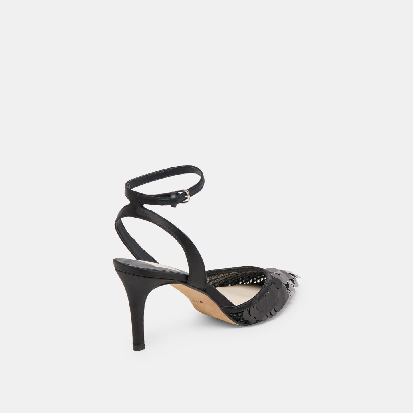 Elizza Confetti Onyx Woven Mesh Heels Dolce Vita Outlet