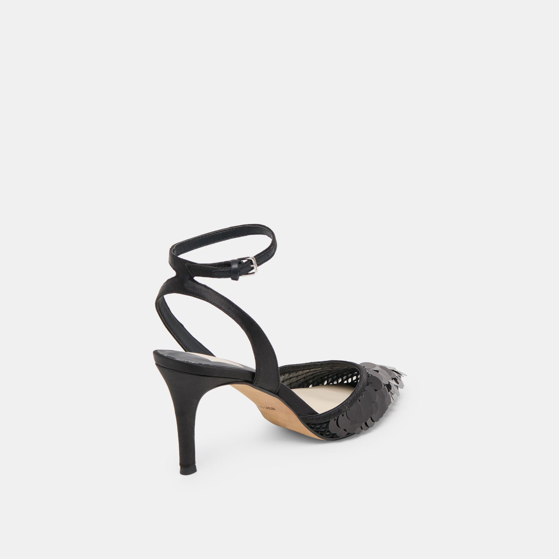 Elizza Confetti Onyx Woven Mesh Heels Dolce Vita Outlet