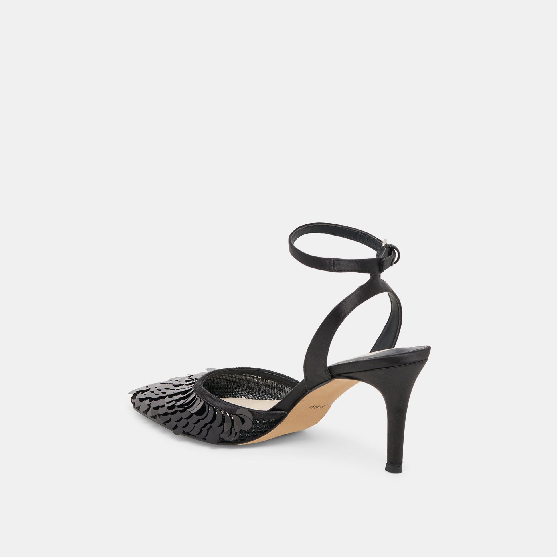 Elizza Confetti Onyx Woven Mesh Heels Dolce Vita Outlet