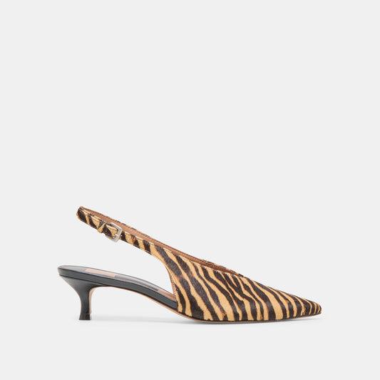 Alenna Tiger Calf Hair Heels Dolce Vita On sale