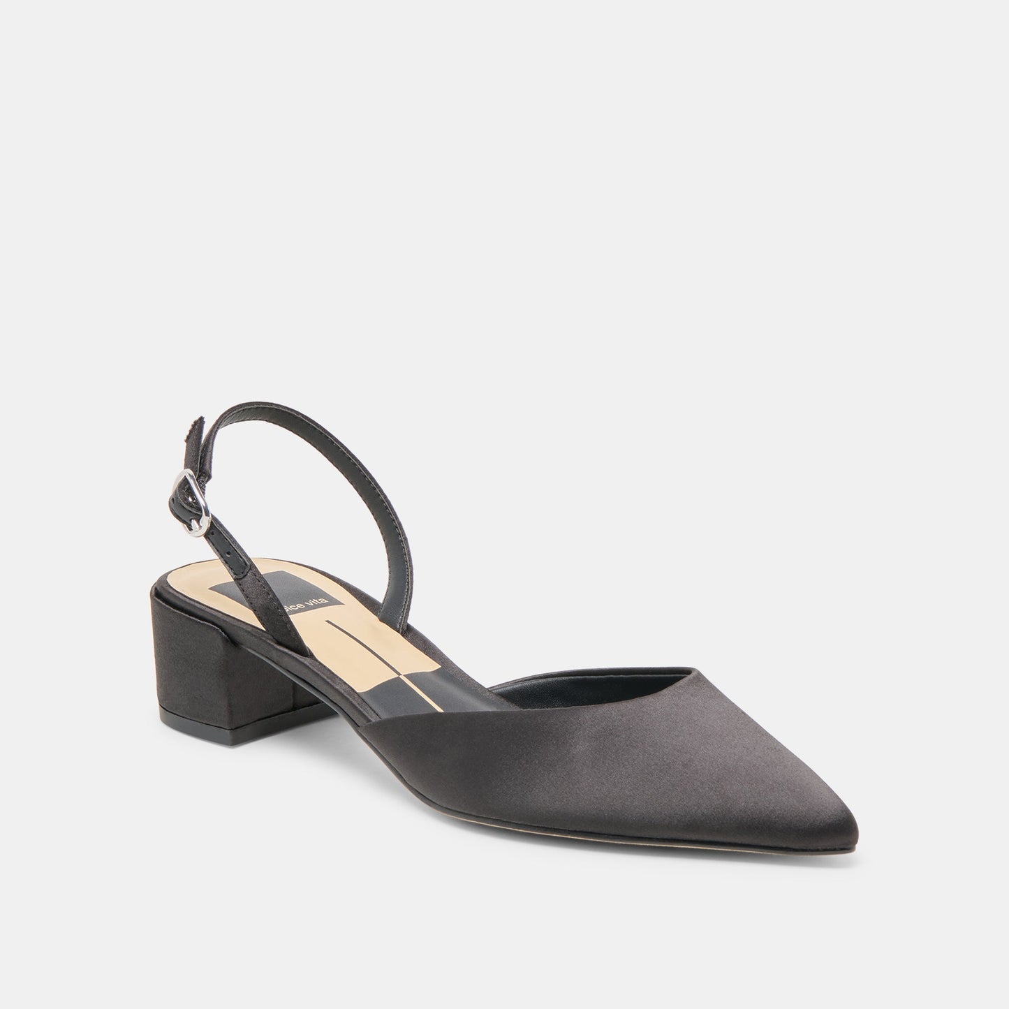 Carel Onyx Satin Heels Dolce Vita New