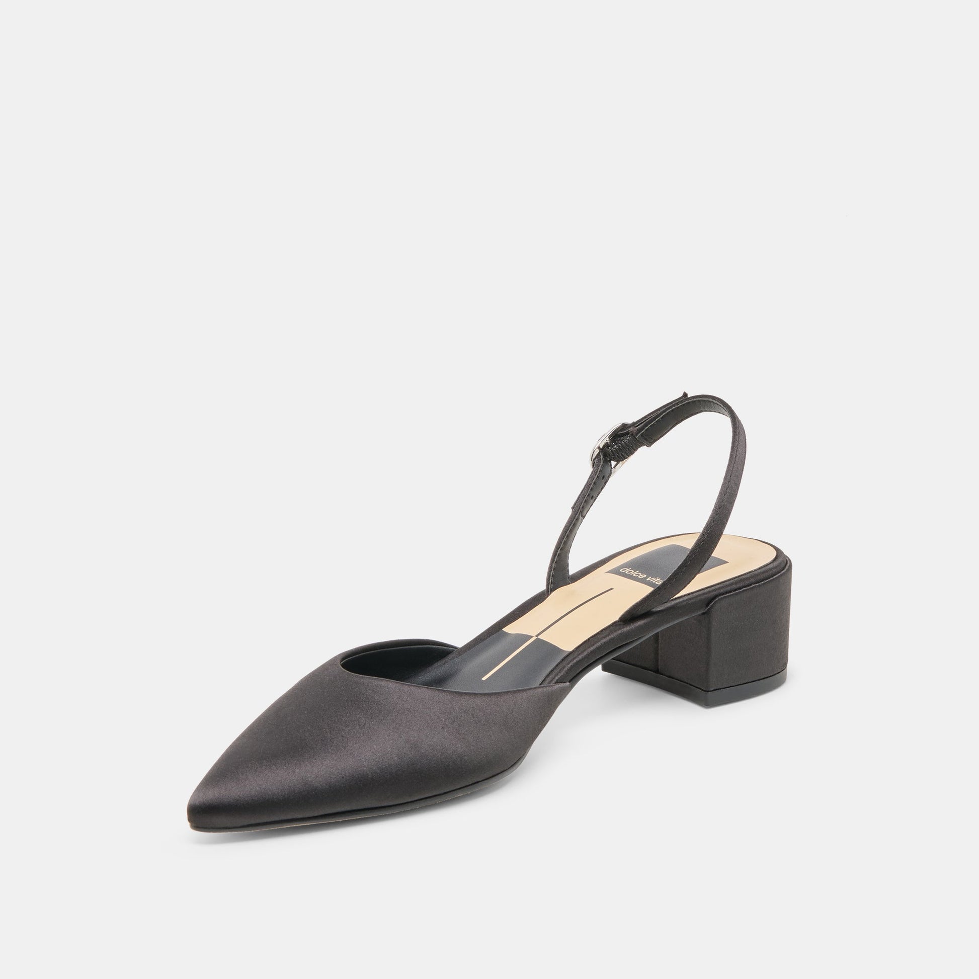 Carel Onyx Satin Heels Dolce Vita New